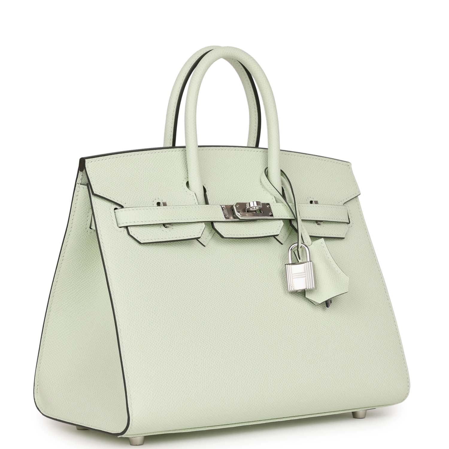 Hermes Birkin Sellier 25 Vert Fizz Epsom Ferrures Palladium - luxuryevafr
