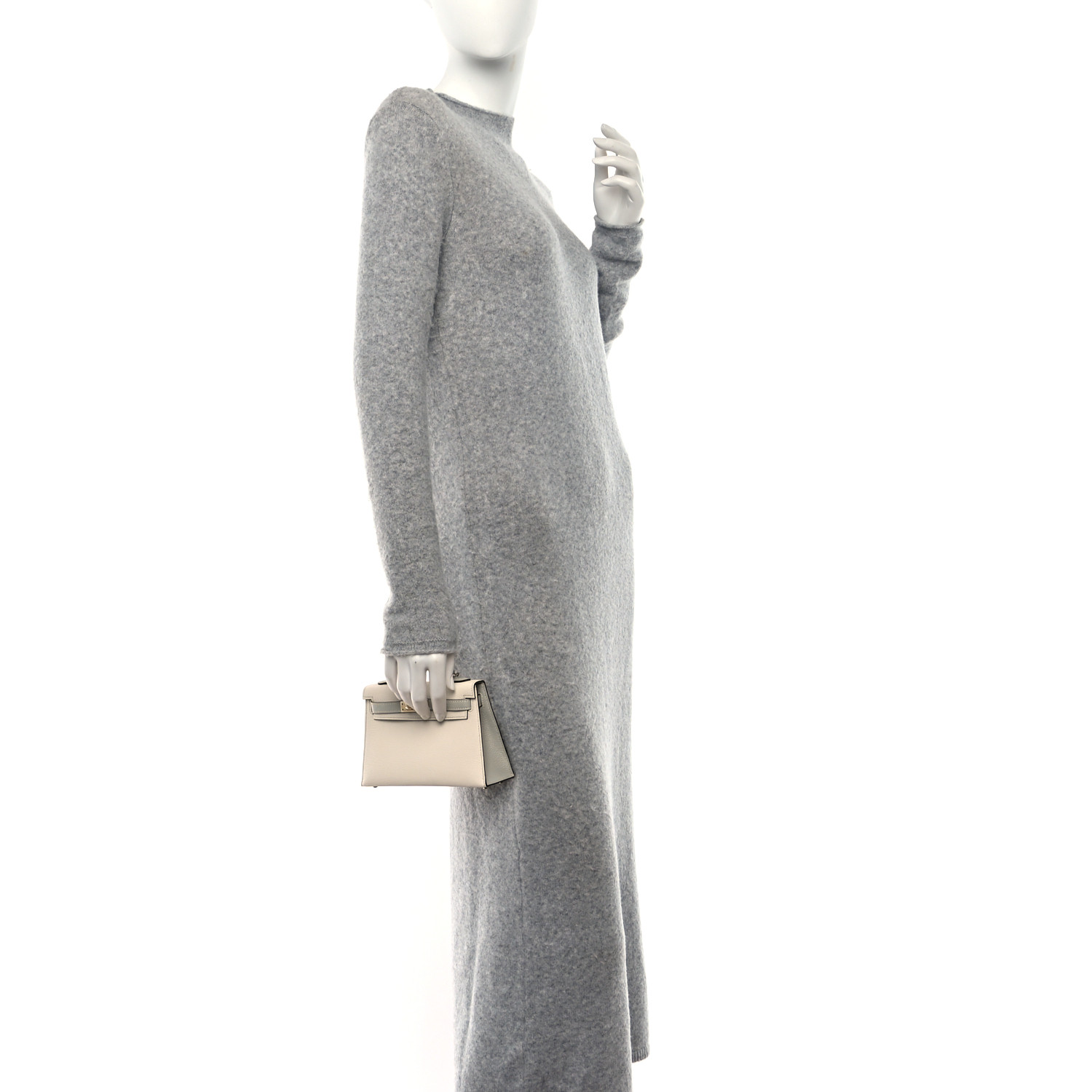 Chevre Mysore Horseshoe Kelly Sellier 20 Nata Gris Perle - luxuryevafr