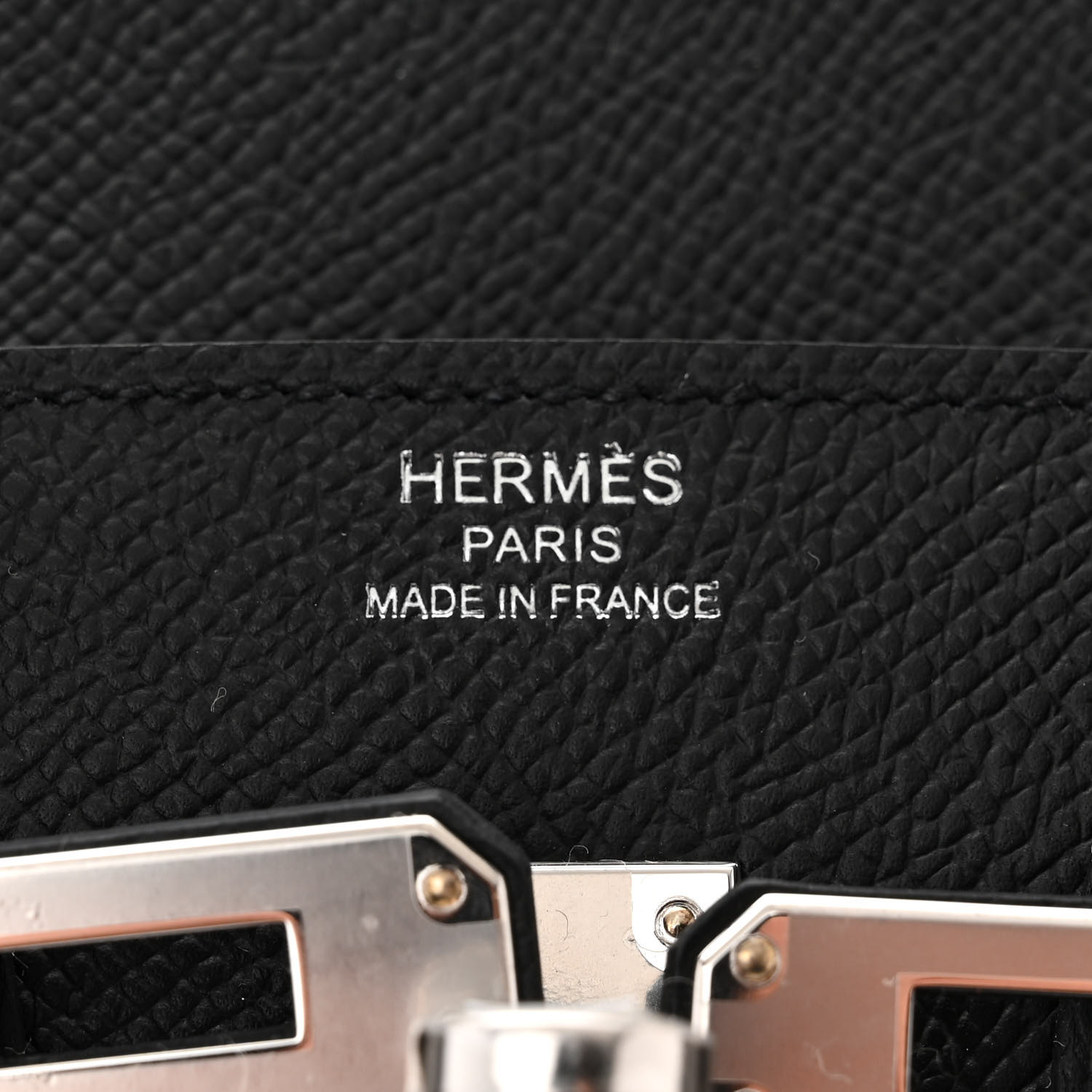 Epsom Birkin Sellier 25 Noir (Fermoir Argenté) - luxuryevafr