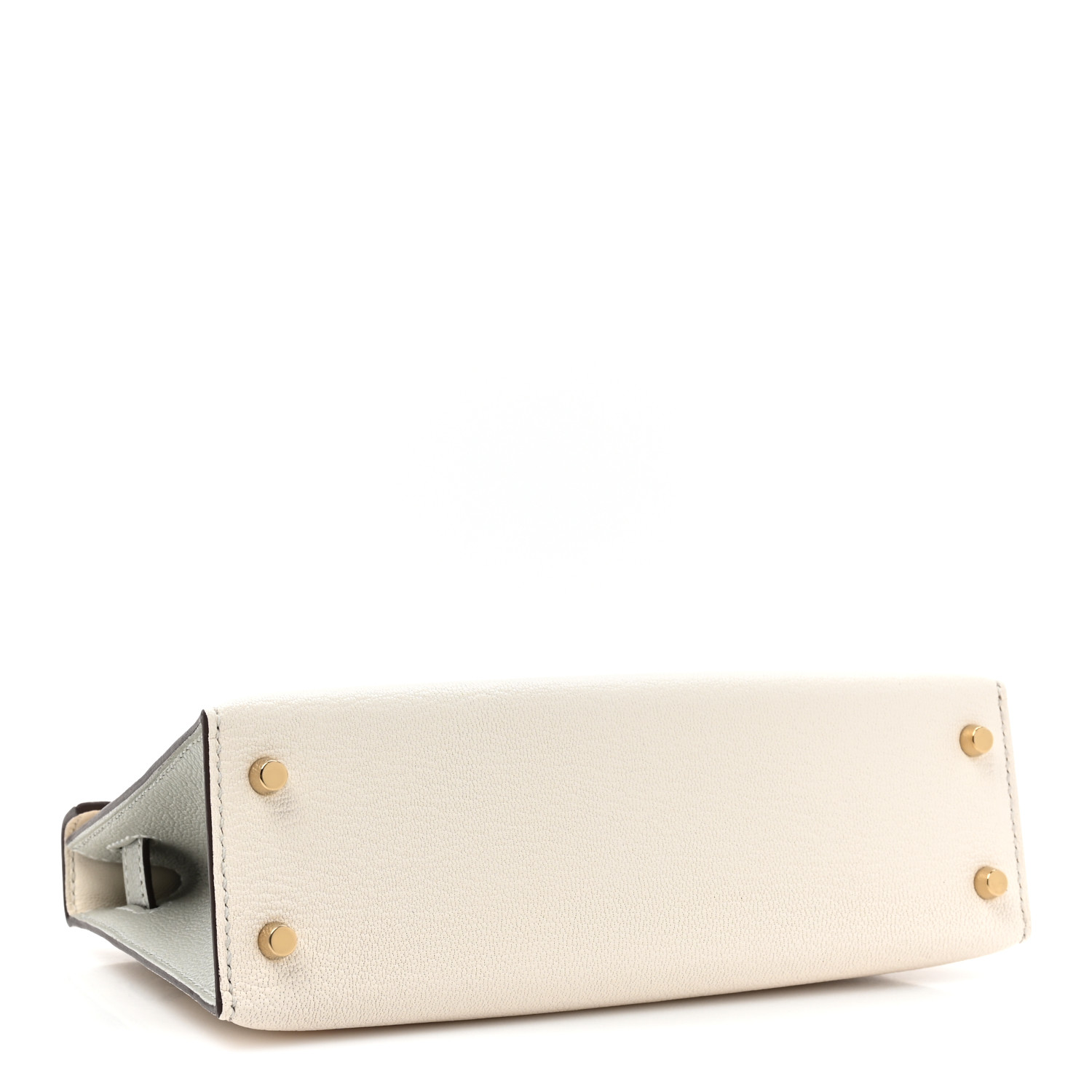 Chevre Mysore Horseshoe Kelly Sellier 20 Nata Gris Perle - luxuryevafr