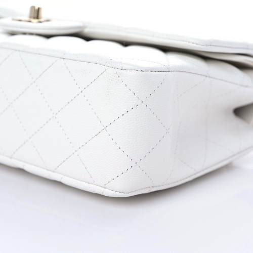 Chanel Double Flap Caviar — Blanc Chic - luxuryevafr