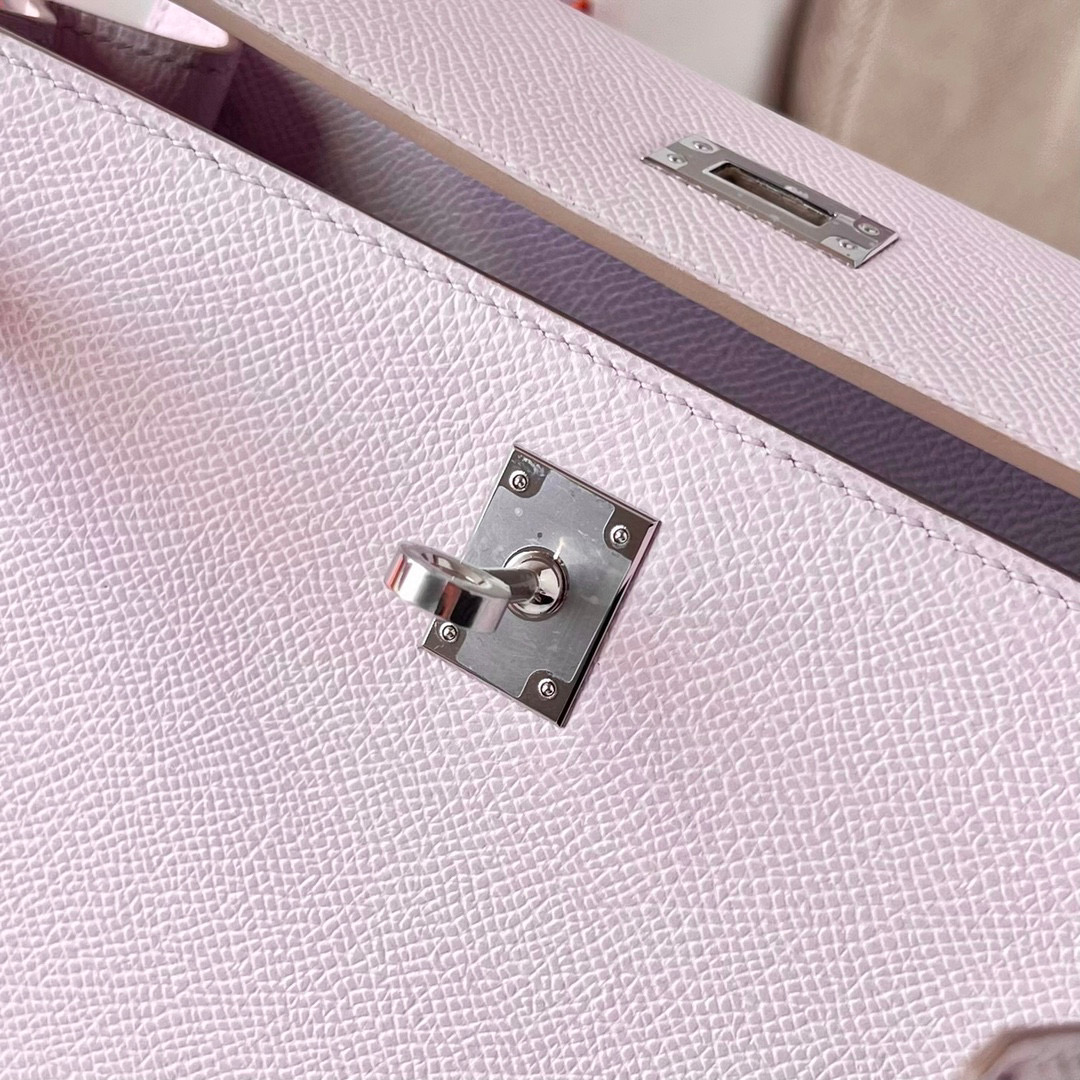 Hermès Epsom Kelly Sellier 25 Mauve Pâle - luxuryevafr
