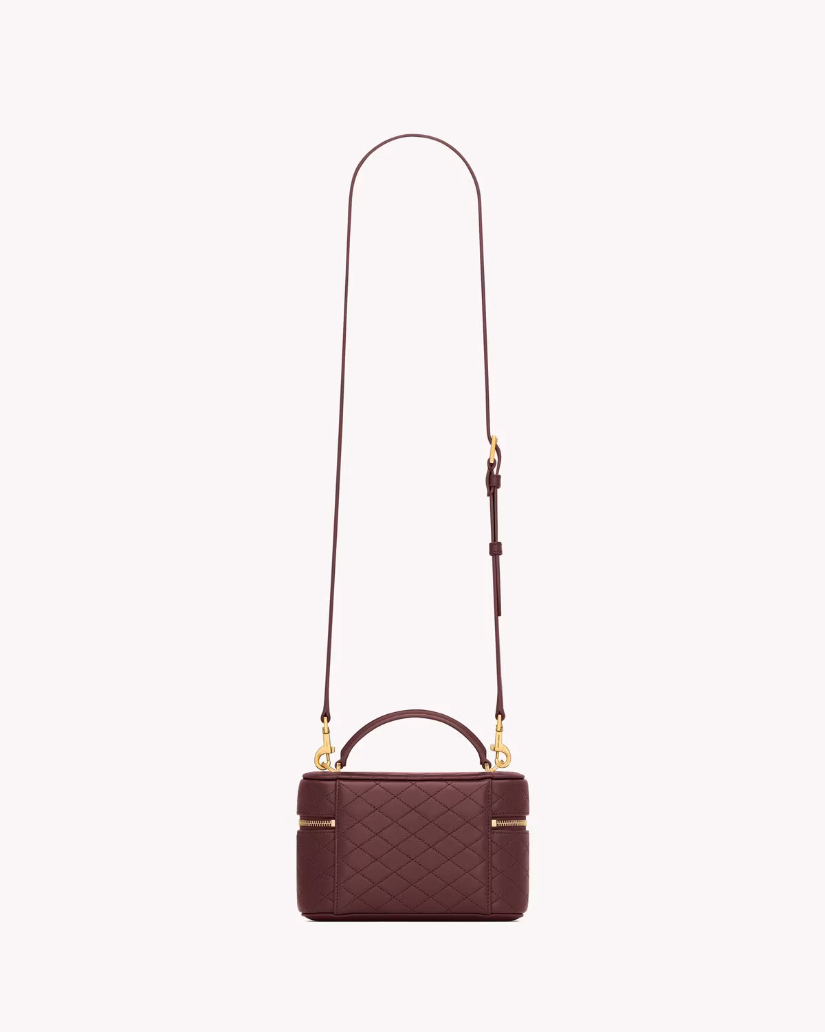 YSL GABY vanity bag in lambskin-ROUGE CABERNET - luxuryevafr
