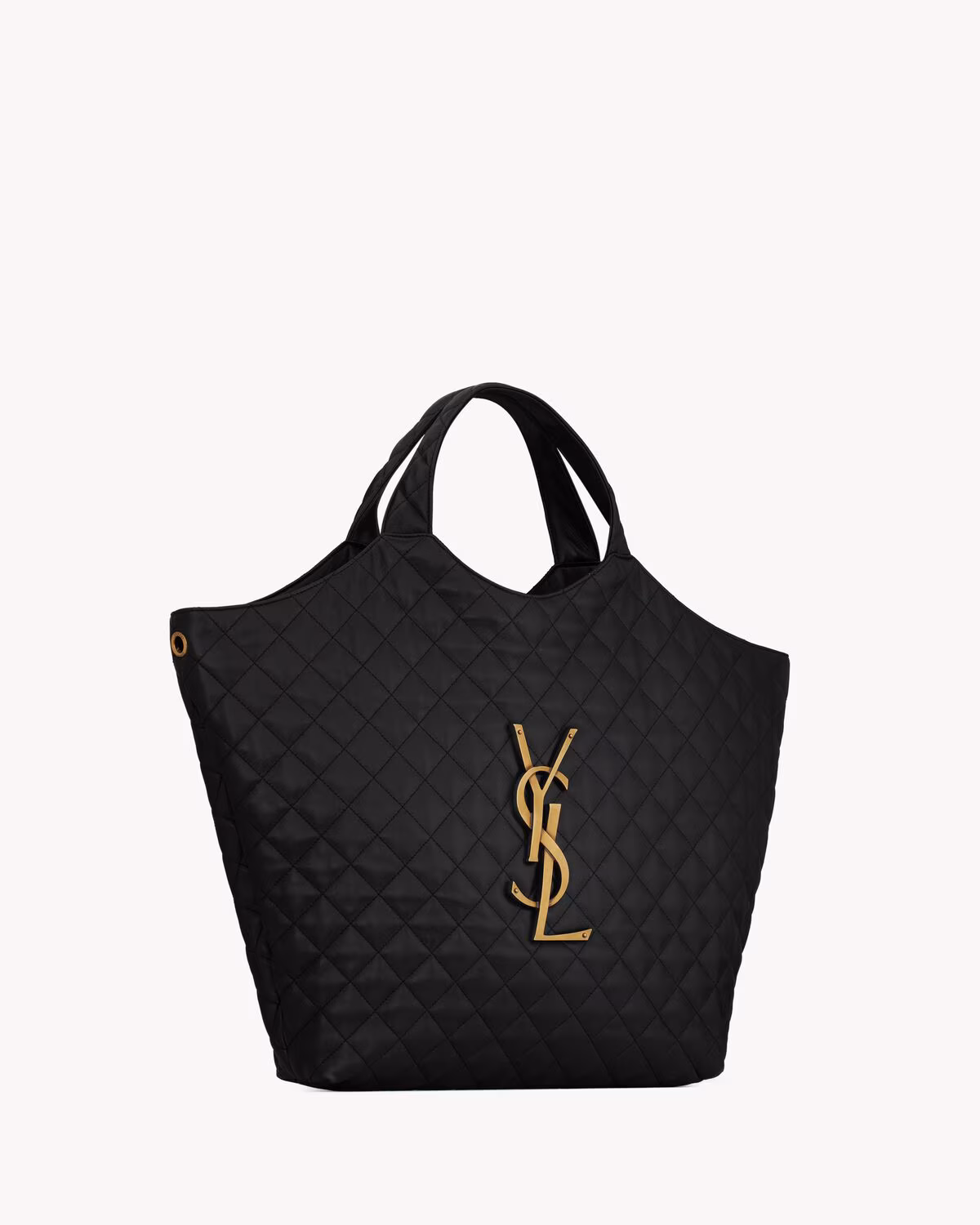 YSL ICARE en cuir d'agneau matelassé-NOIR - luxuryevafr
