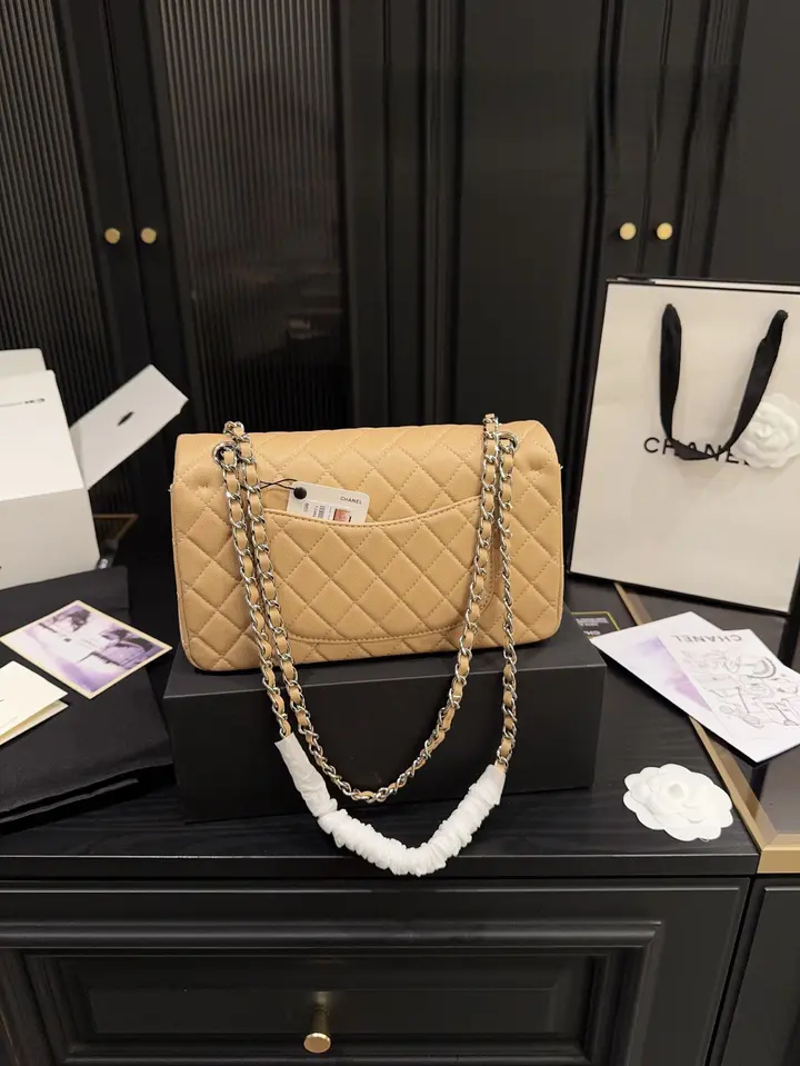 Sac à rabat classique Chanel - Caramel - luxuryevafr