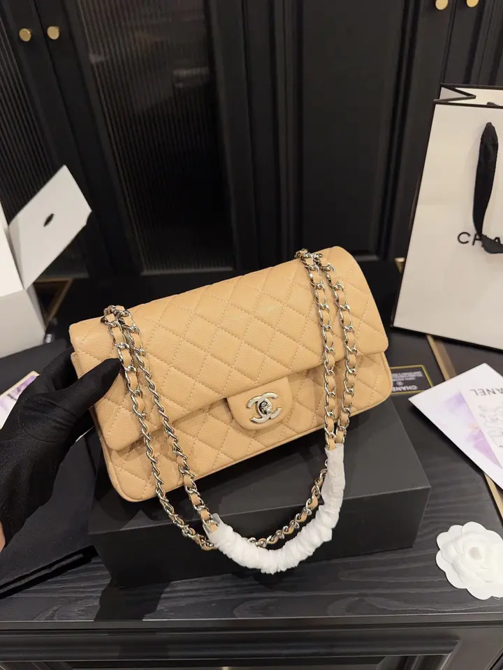 Sac à rabat classique Chanel - Caramel - luxuryevafr