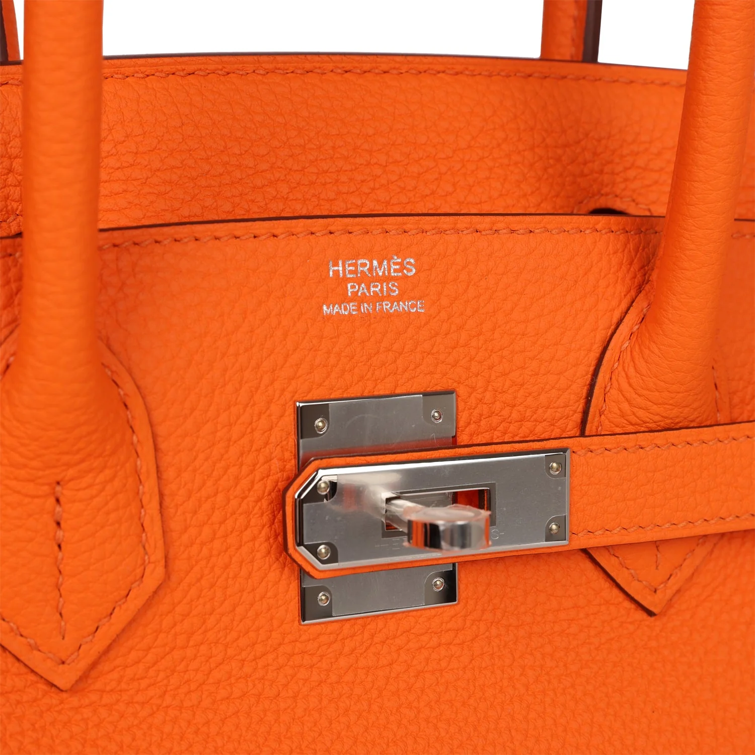 Hermès Birkin 30 Orange Minium Togo Ferrures Palladium - luxuryevafr