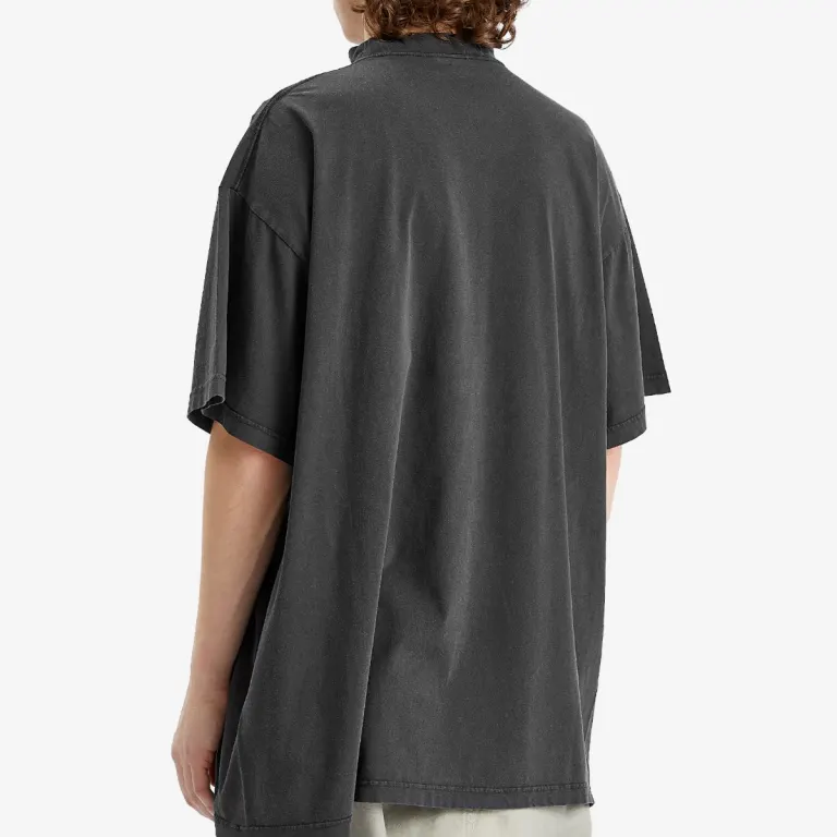 T-SHIRT OVERSIZE TUBULAIRE BALENCIAGA GETARIA Noir délavé délavé - luxuryevafr
