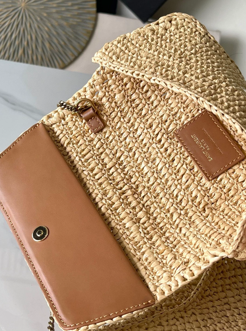 Saint Laurent Raffia Icare Tote Bag - luxuryevafr