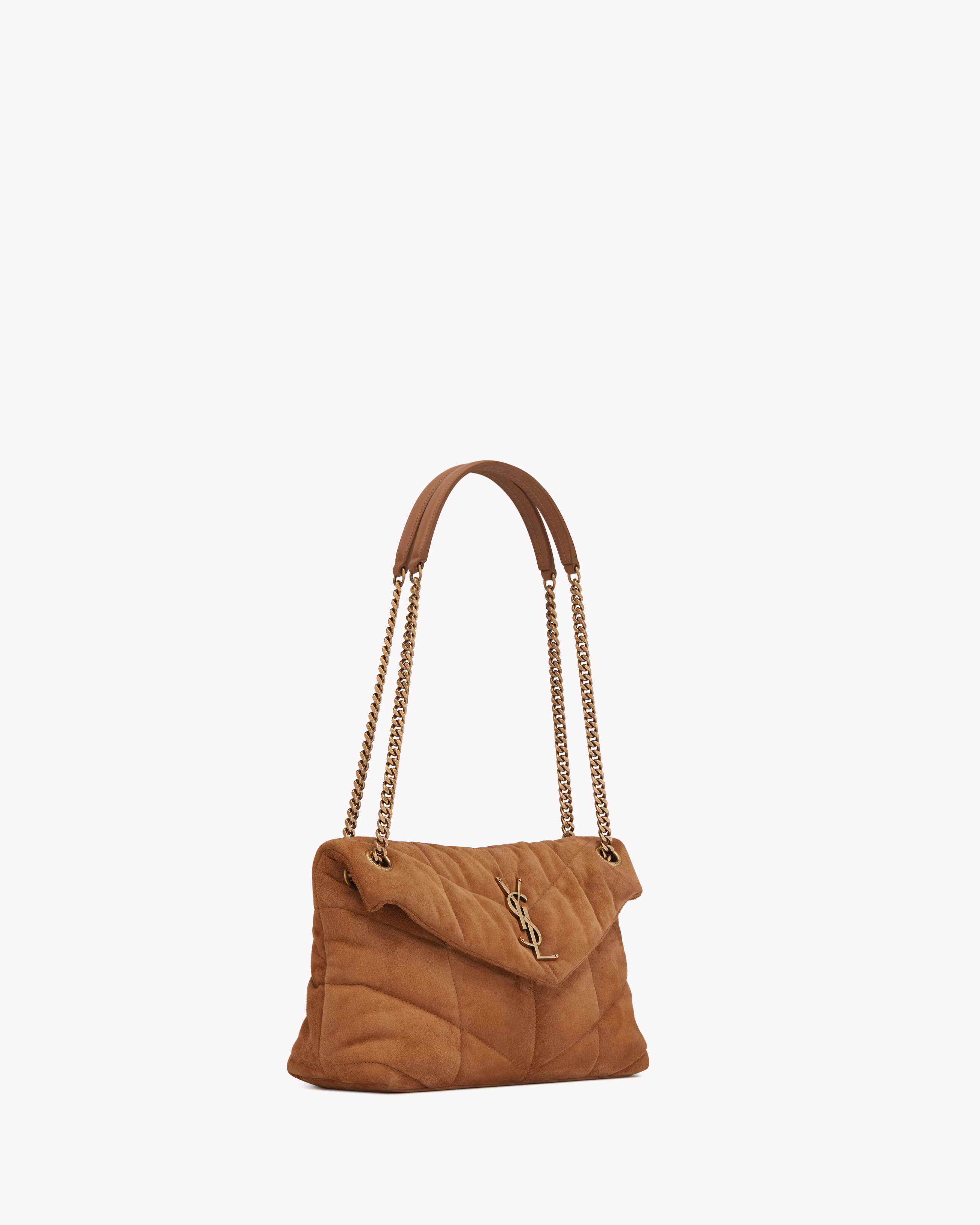 YSL PUFFER PETIT modèle en daim - luxuryevafr