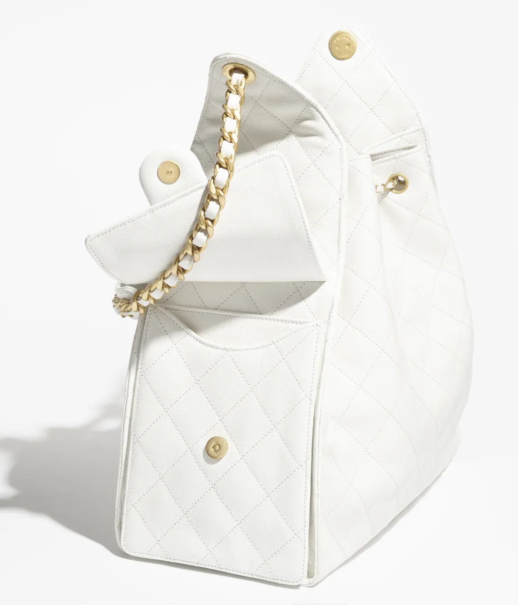 Sac à main CHANEL 25 Medium - Blanc - luxuryevafr