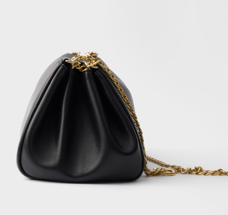 Petit sac en cuir nappa Prada Tumulte - Noir - luxuryevafr