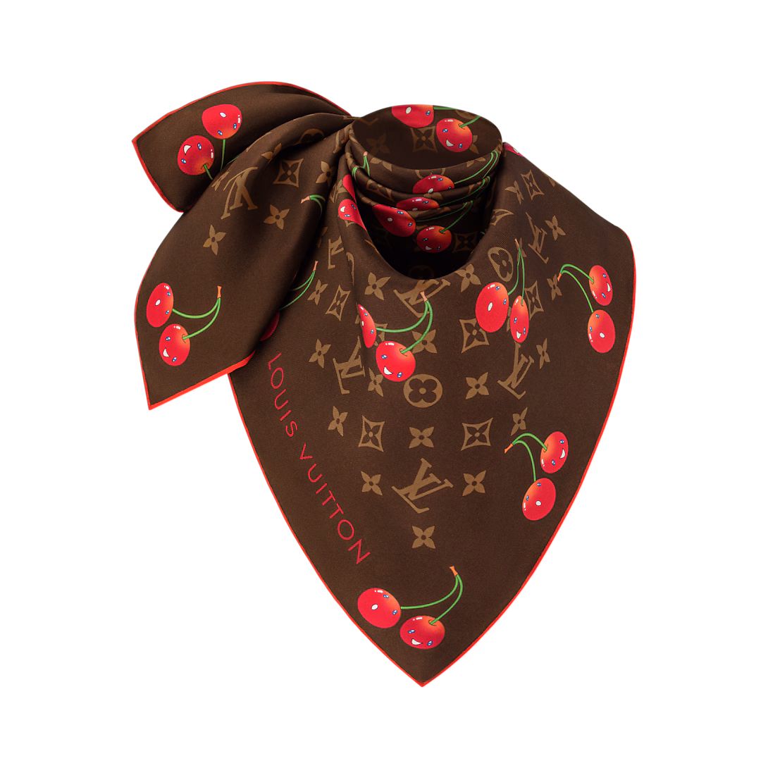 【🔥Offres spéciales🔥】LV x TM Monogram Cerise Square 90 M96094 - luxuryevafr