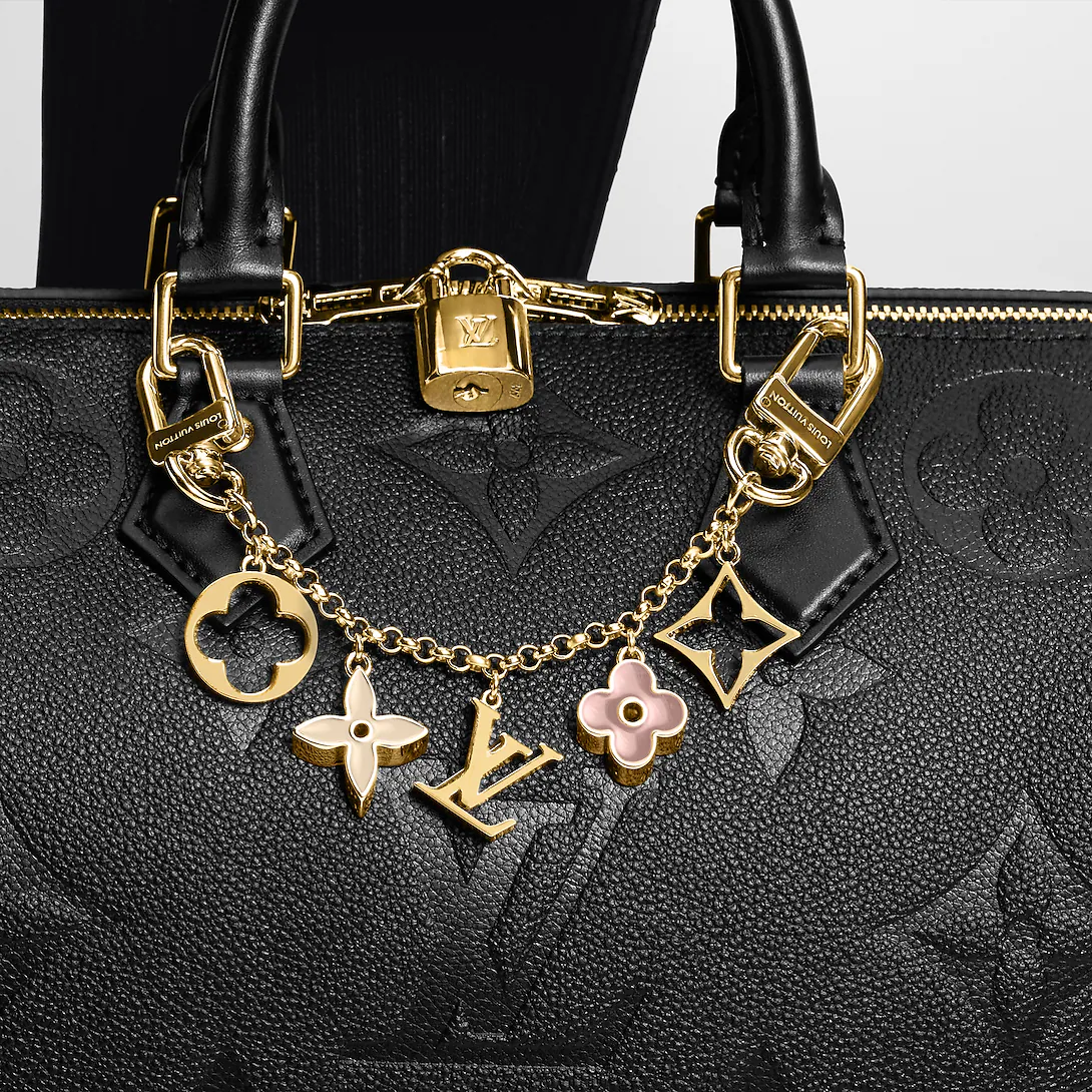 LV Fleur de Monogram Bag Charm Chain M01413 - luxuryevafr