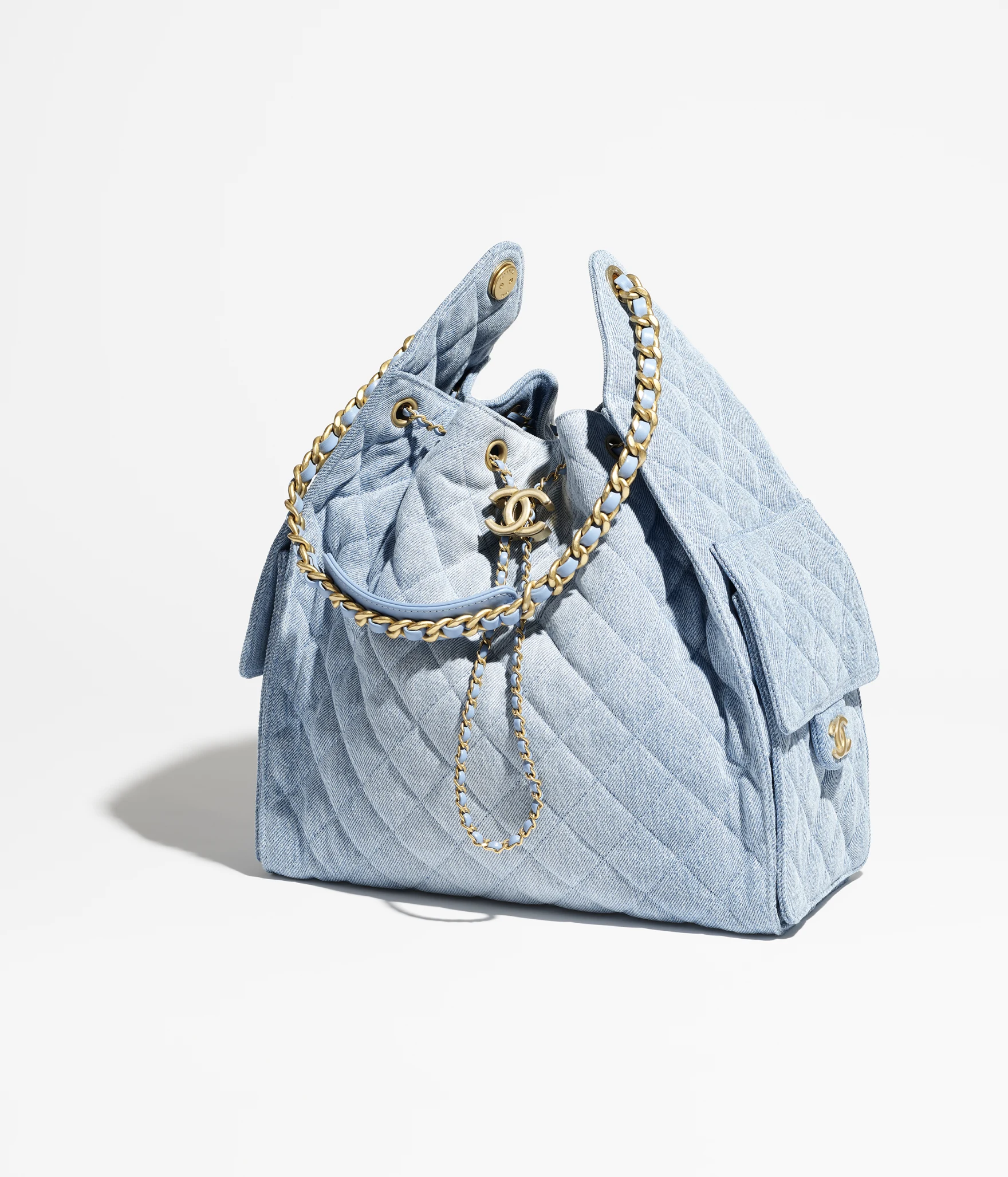 Sac à main CHANEL 25 Medium Denim Bleu Délavé - luxuryevafr