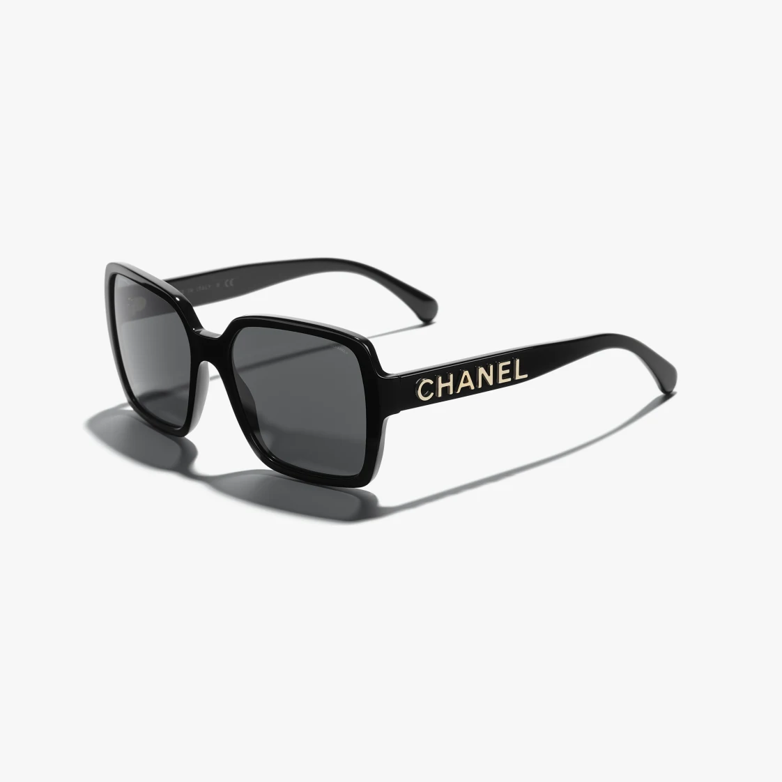 LUNETTES DE SOLEIL CHANEL CARRÉES Acétate Noir - luxuryevafr