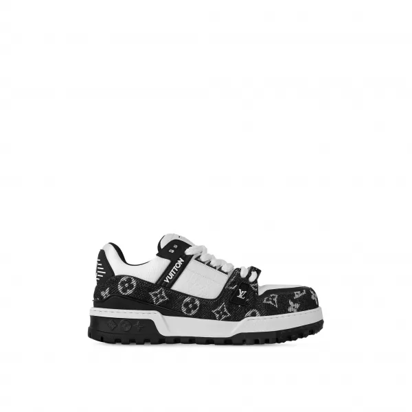 Louis Vuitton 1ACXAG LV Trainer Maxi Sneaker Denim Noir - luxuryevafr