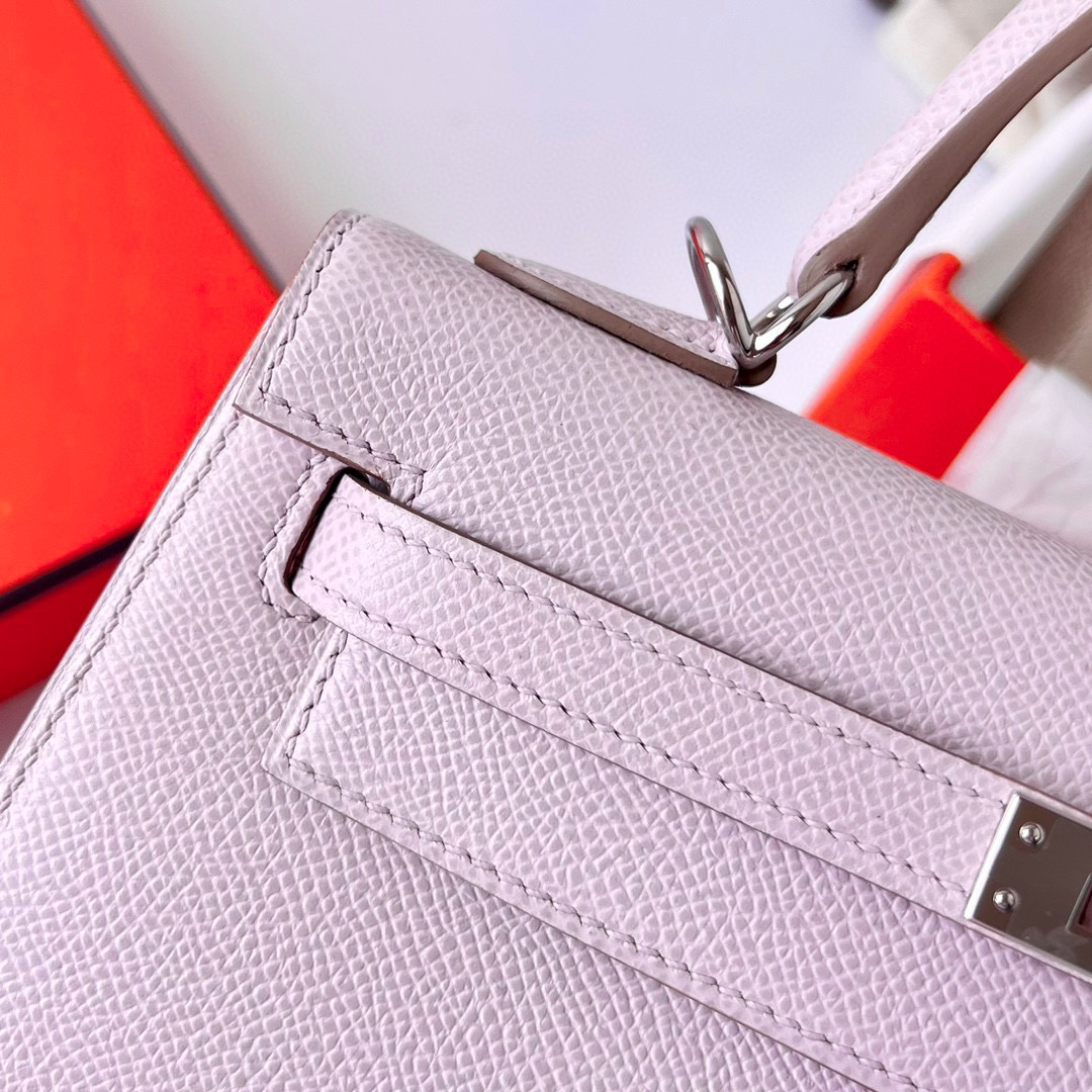 Hermès Epsom Kelly Sellier 25 Mauve Pâle - luxuryevafr