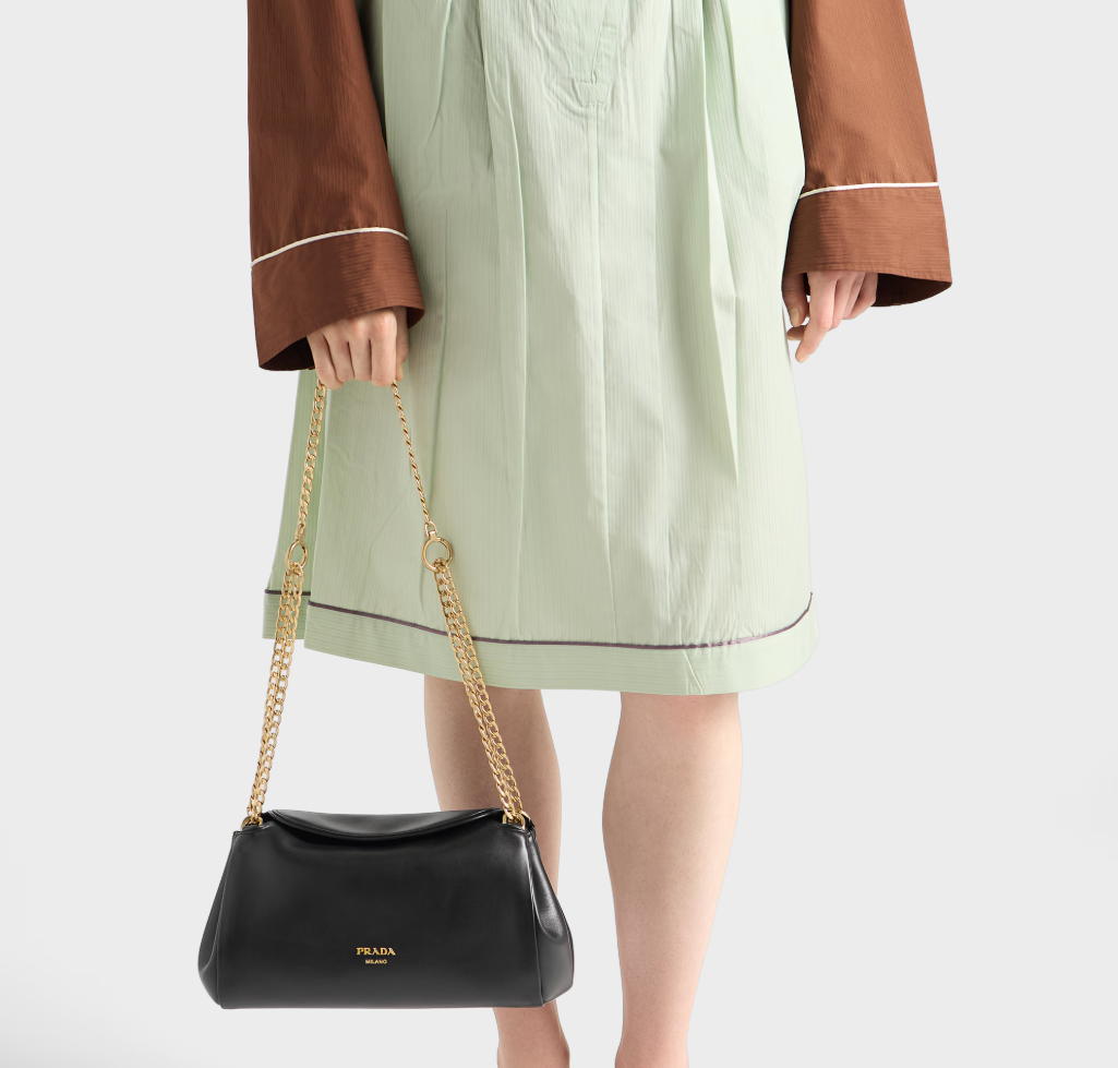 Petit sac en cuir nappa Prada Tumulte - Noir - luxuryevafr