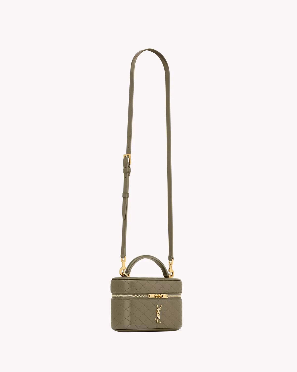 Sac vanity YSL GABY en cuir d'agneau - STRONG MOSS - luxuryevafr
