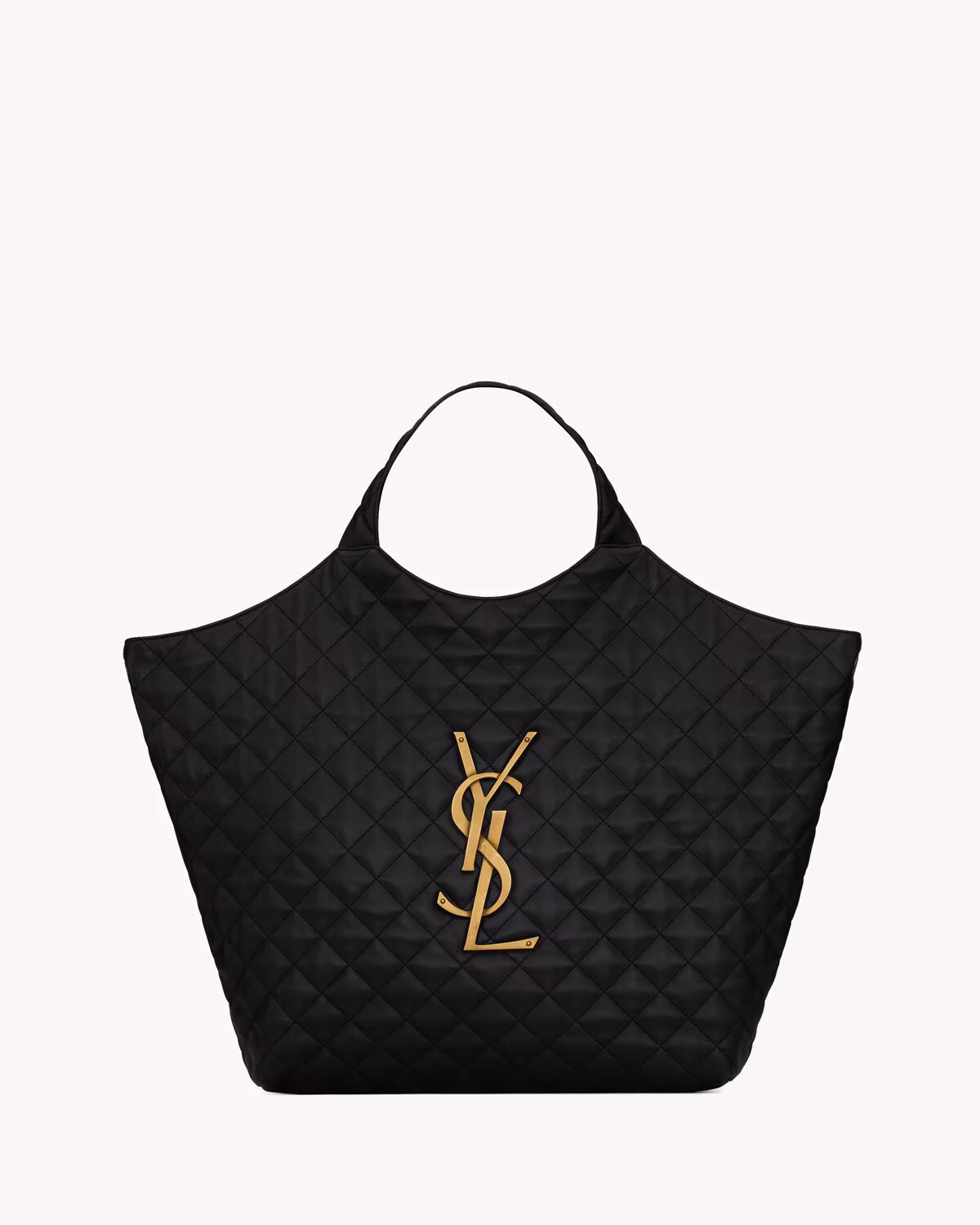 YSL ICARE en cuir d'agneau matelassé-NOIR - luxuryevafr