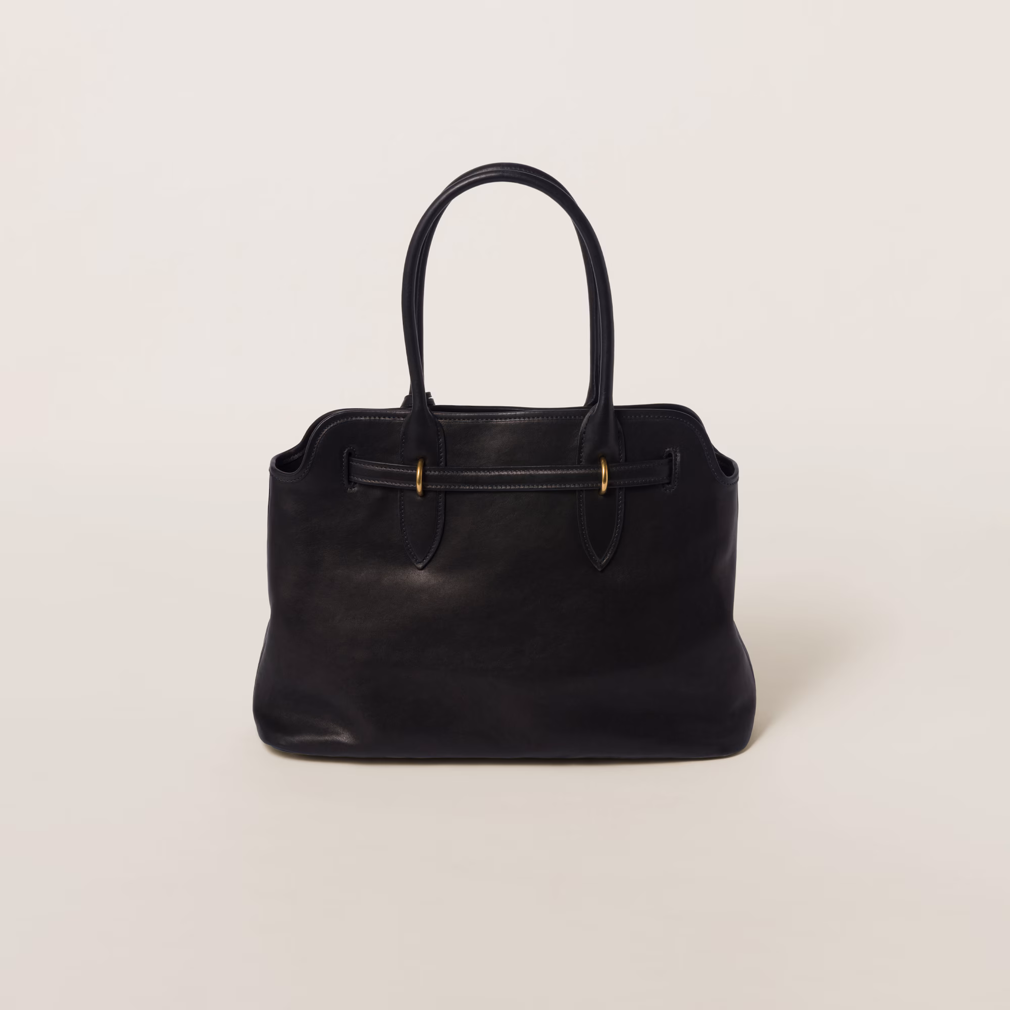 Sac en cuir nappa MiuMiu Aventure - Noir - luxuryevafr