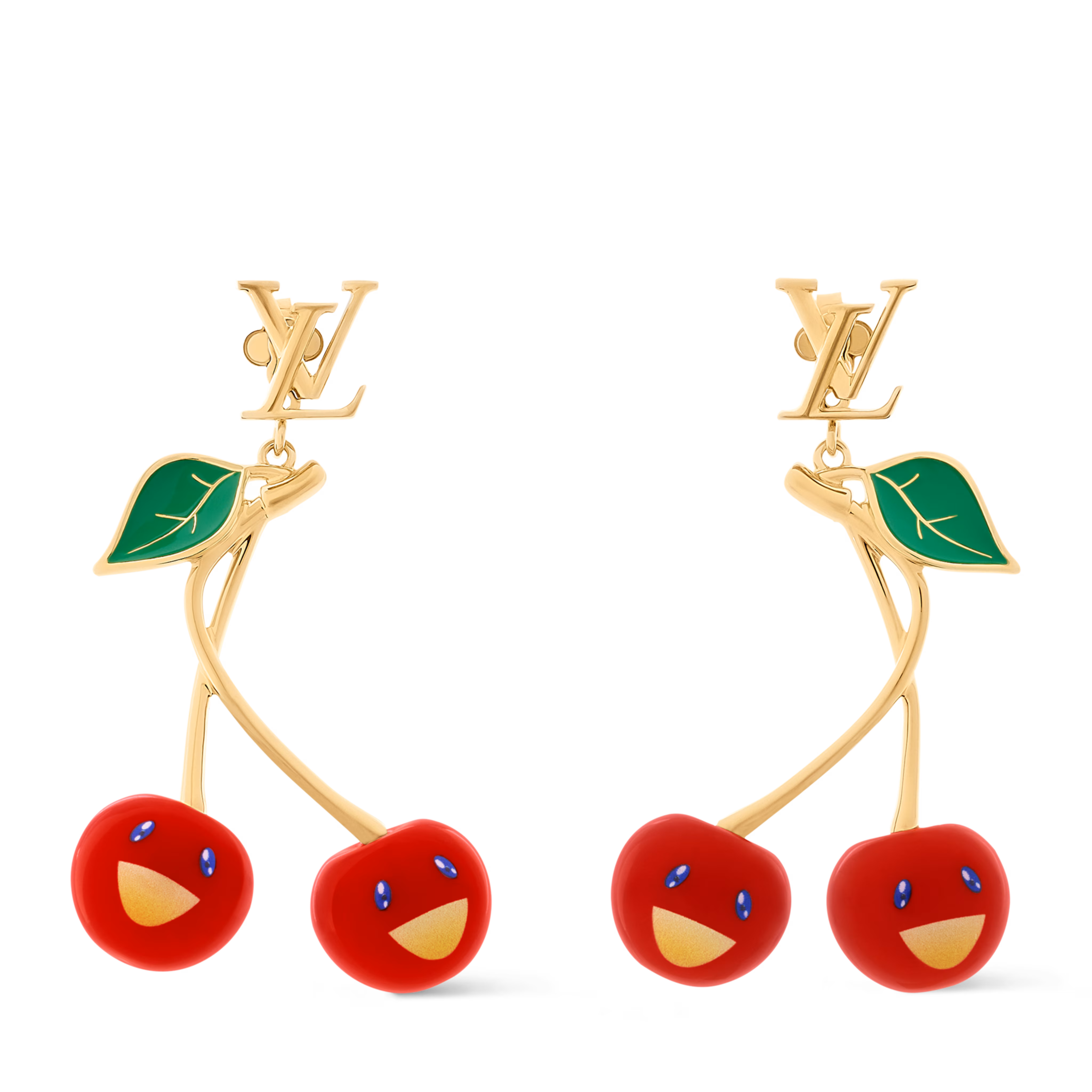 Boucles d'oreilles LV x TM Cerise M02808 - luxuryevafr