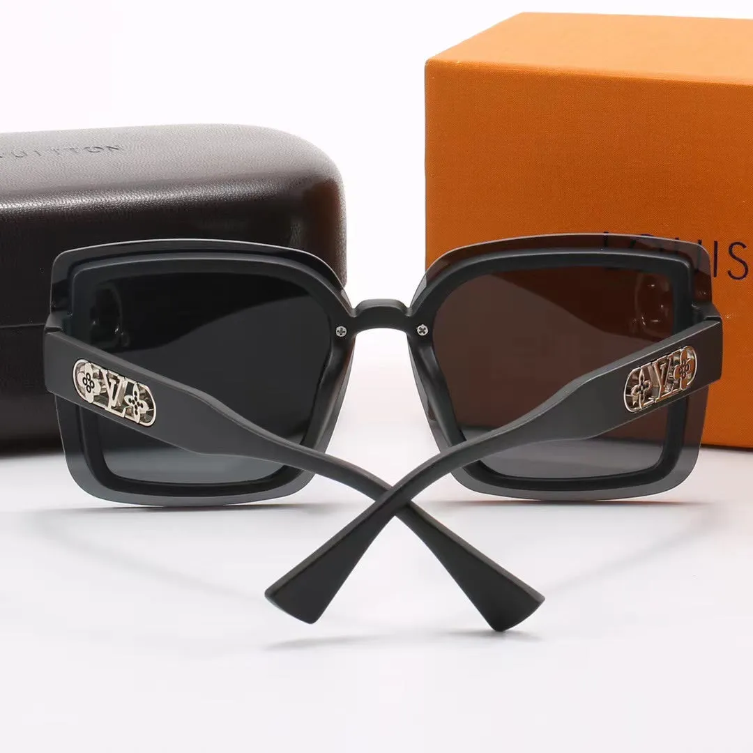 Lunettes de soleil LV à branches creuses en forme de trèfle à quatre feuilles, 6 couleurs - luxuryevafr