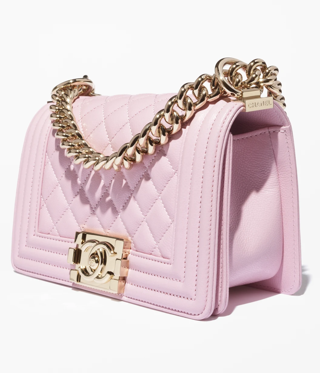 Petit sac à main CHANEL BOY CHANEL - Rose clair - luxuryevafr