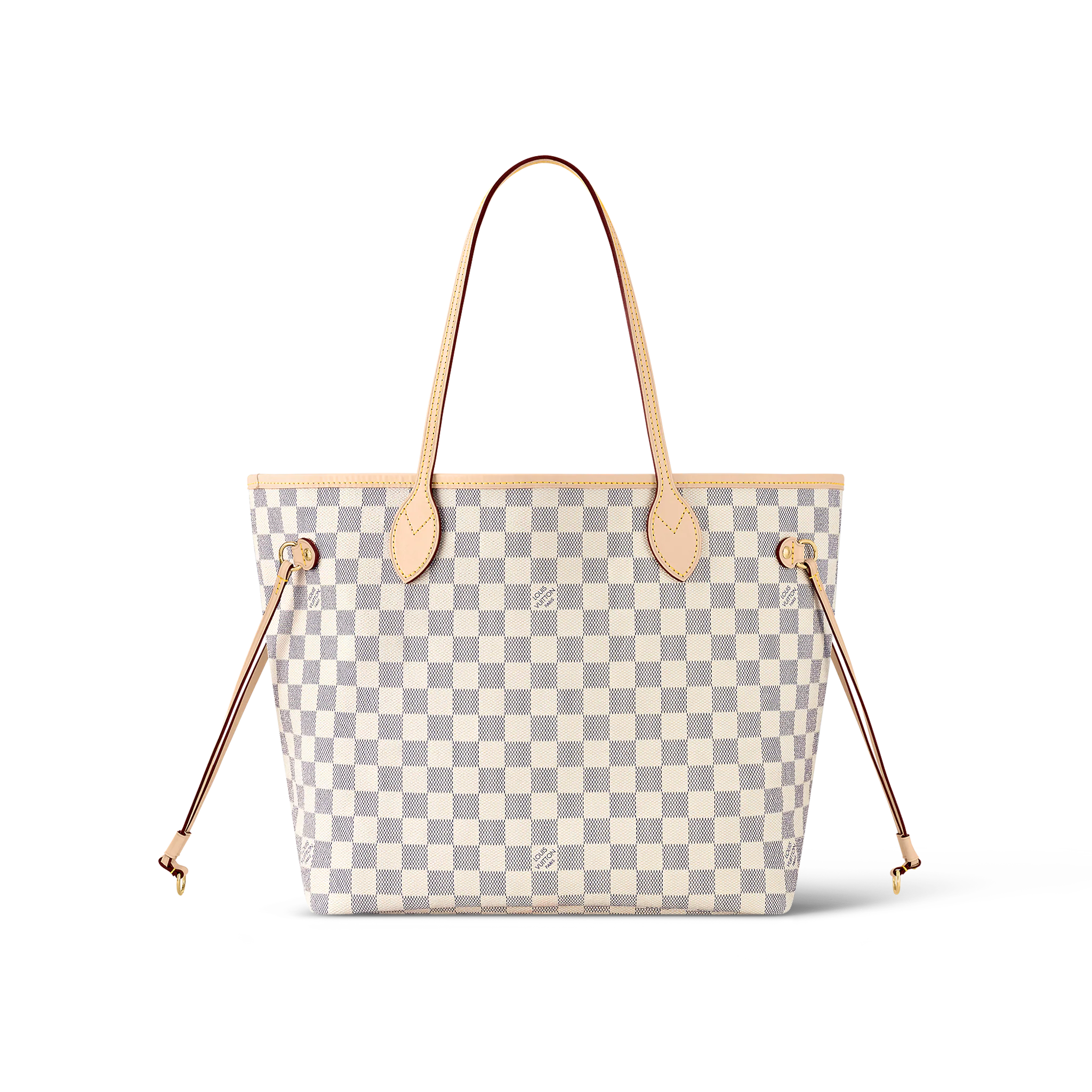 Louis Vuitton N40603 Neverfull MM Rose Ballerine Toile Damier Azur - luxuryevafr