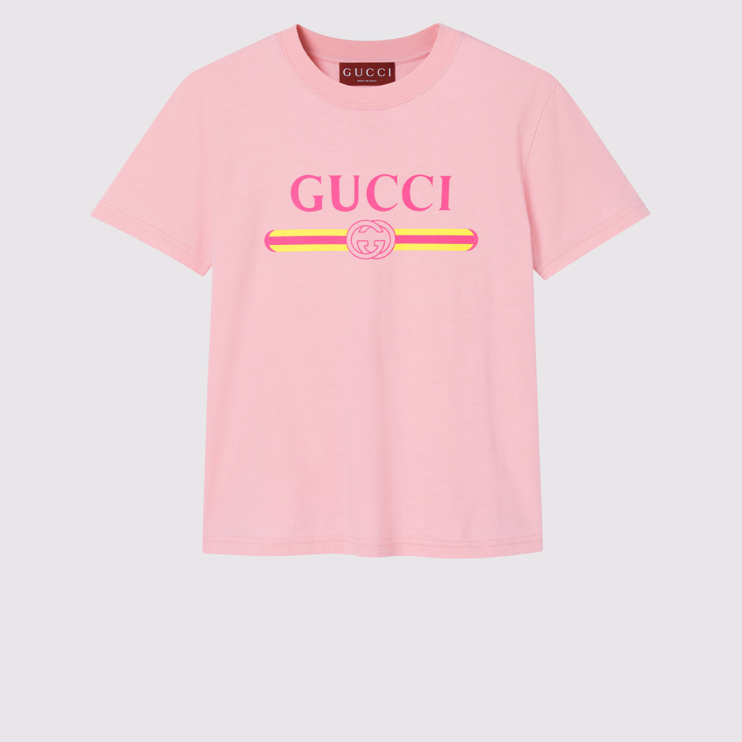 T-shirt en jersey de coton Gucci avec imprimé - luxuryevafr