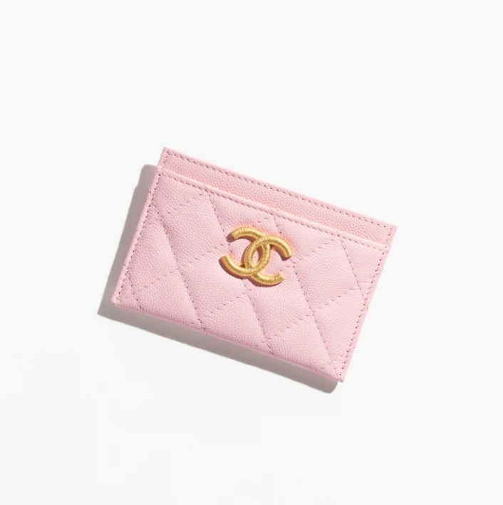 Porte-cartes CHANEL - Rose clair - luxuryevafr