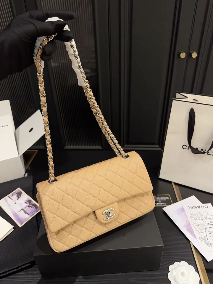 Sac à rabat classique Chanel - Caramel - luxuryevafr