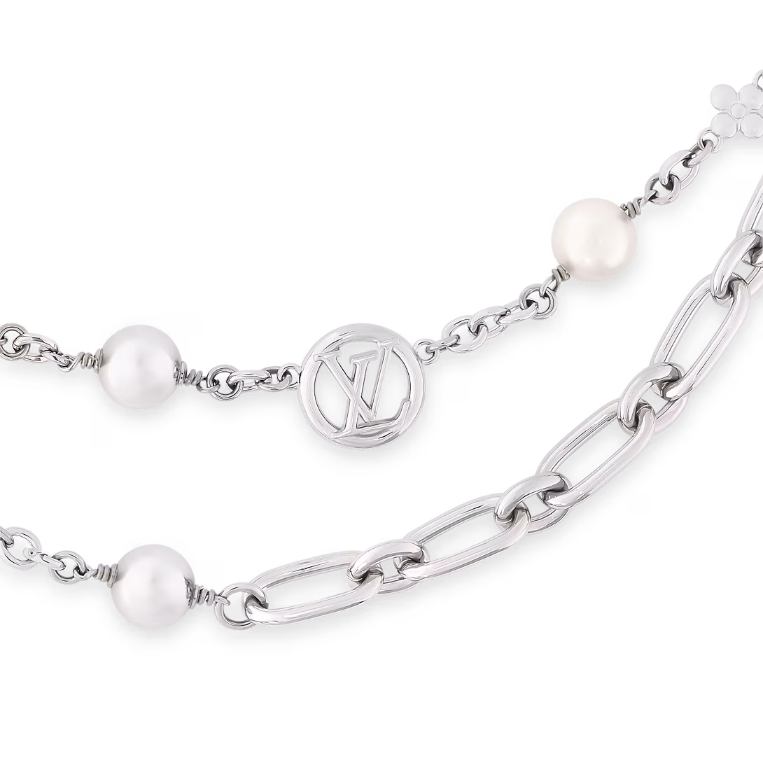 Bijou de sac chaîne LV Midnight Pearl M02758 - luxuryevafr