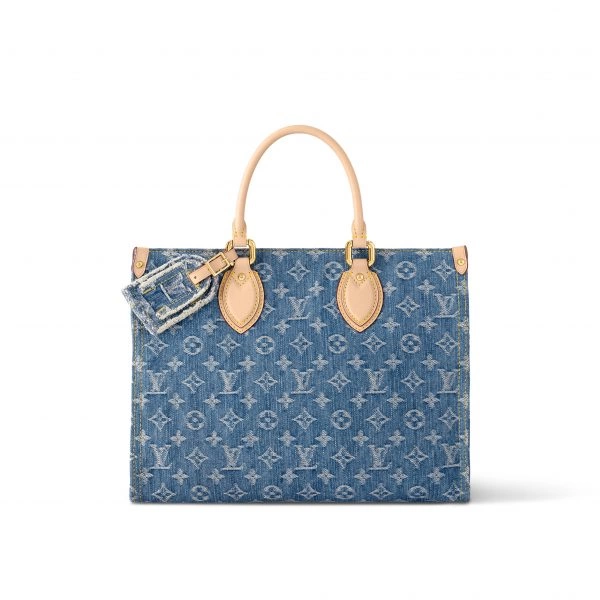 【🔥Offres spéciales🔥】Louis Vuitton M46871 OnTheGo MM Denim Blue - luxuryevafr