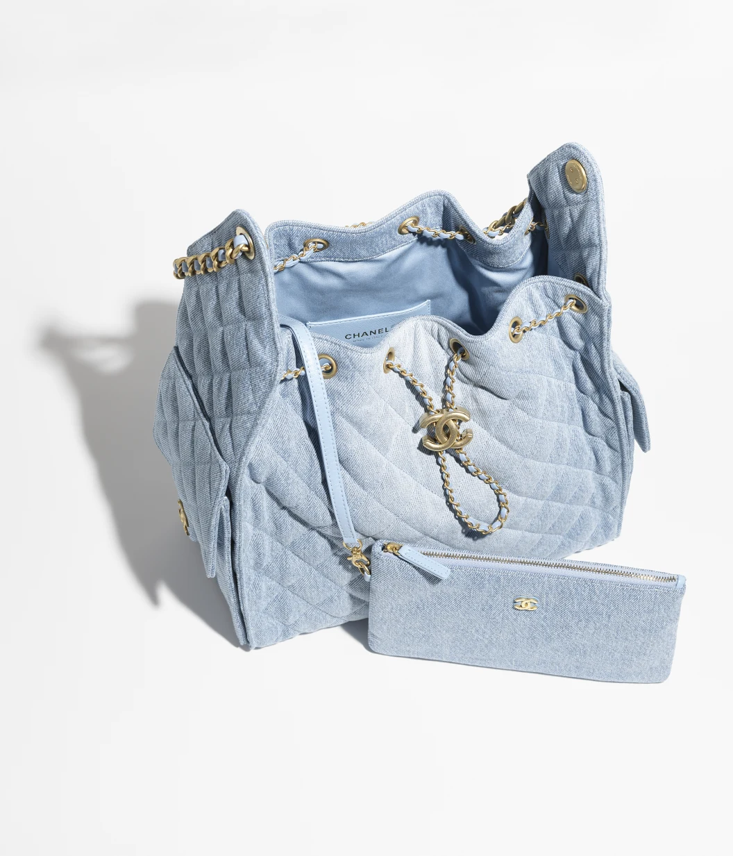 Sac à main CHANEL 25 Medium Denim Bleu Délavé - luxuryevafr