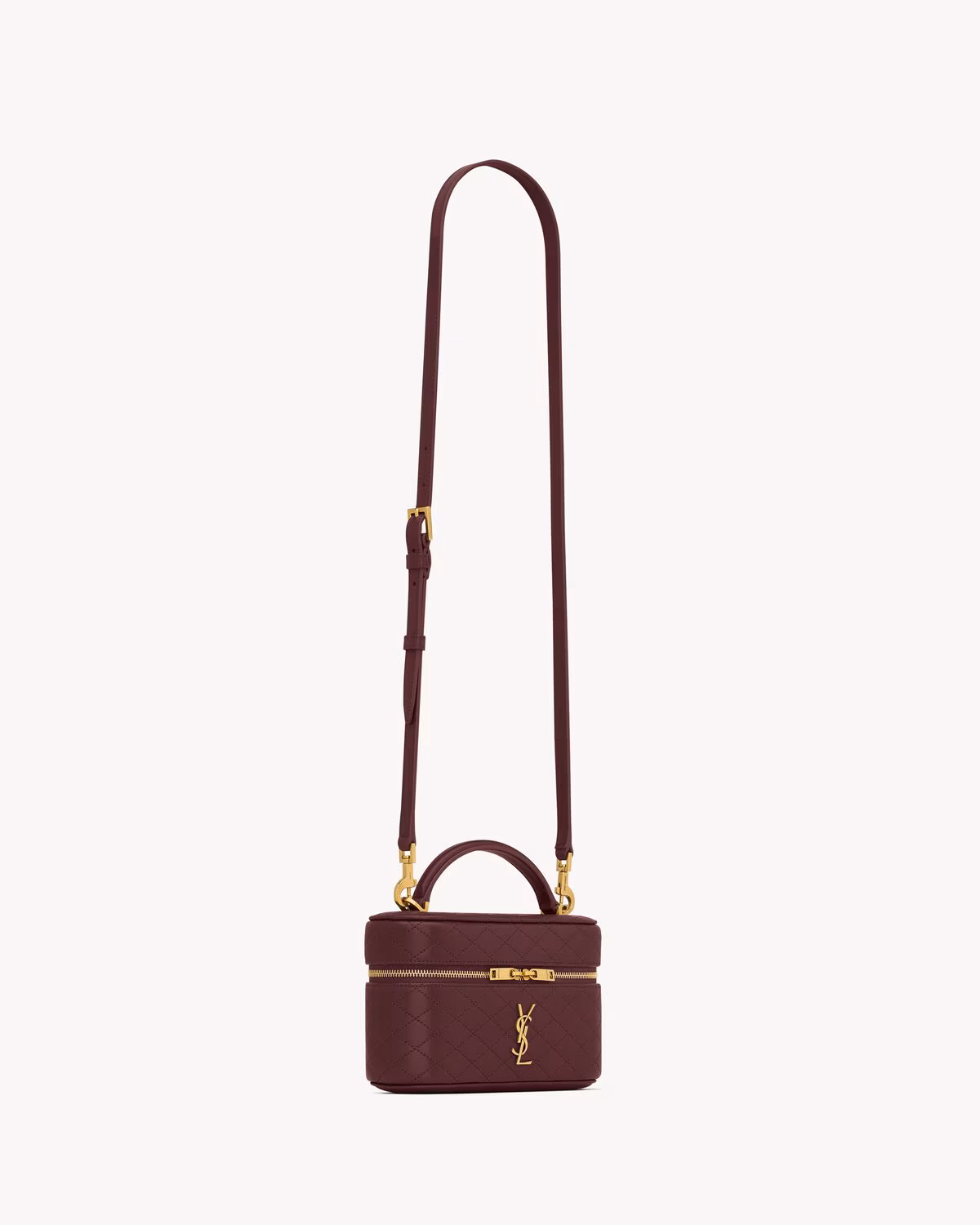 YSL GABY vanity bag in lambskin-ROUGE CABERNET - luxuryevafr