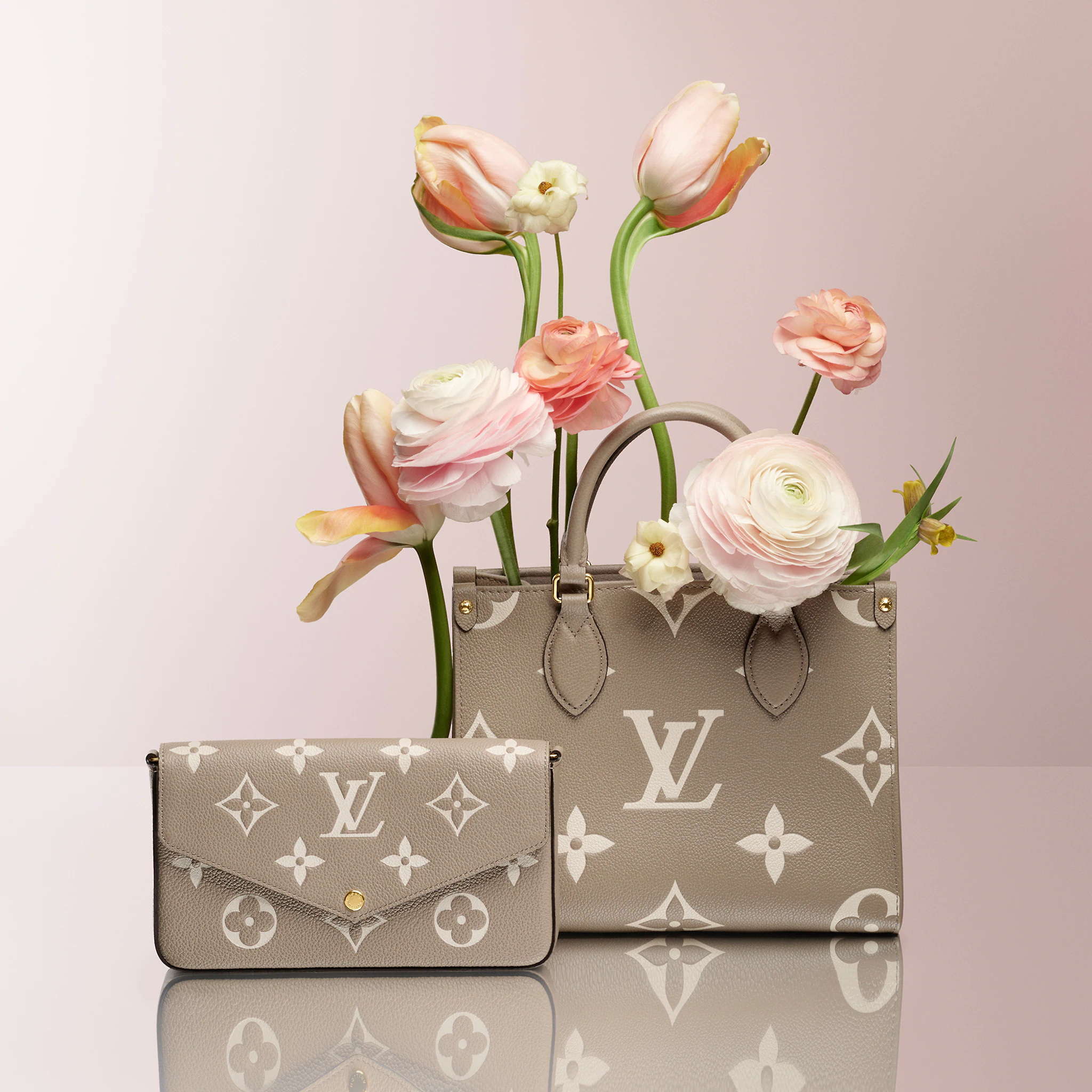 Louis Vuitton Onthego PM — Monogram Empreinte Beige - luxuryevafr