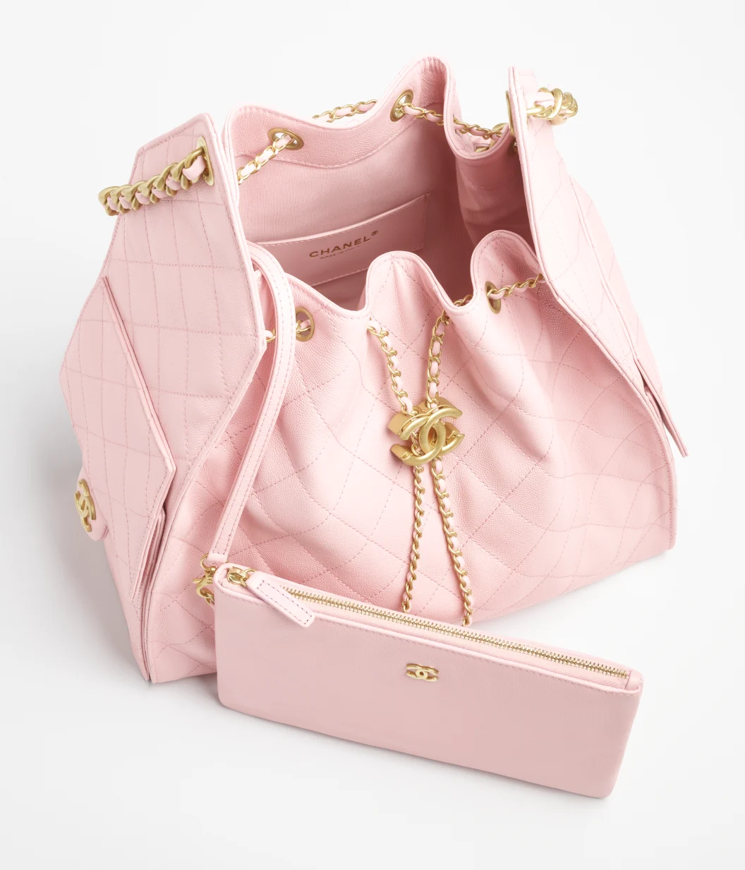 Sac à main CHANEL 25 Medium Rose clair - luxuryevafr