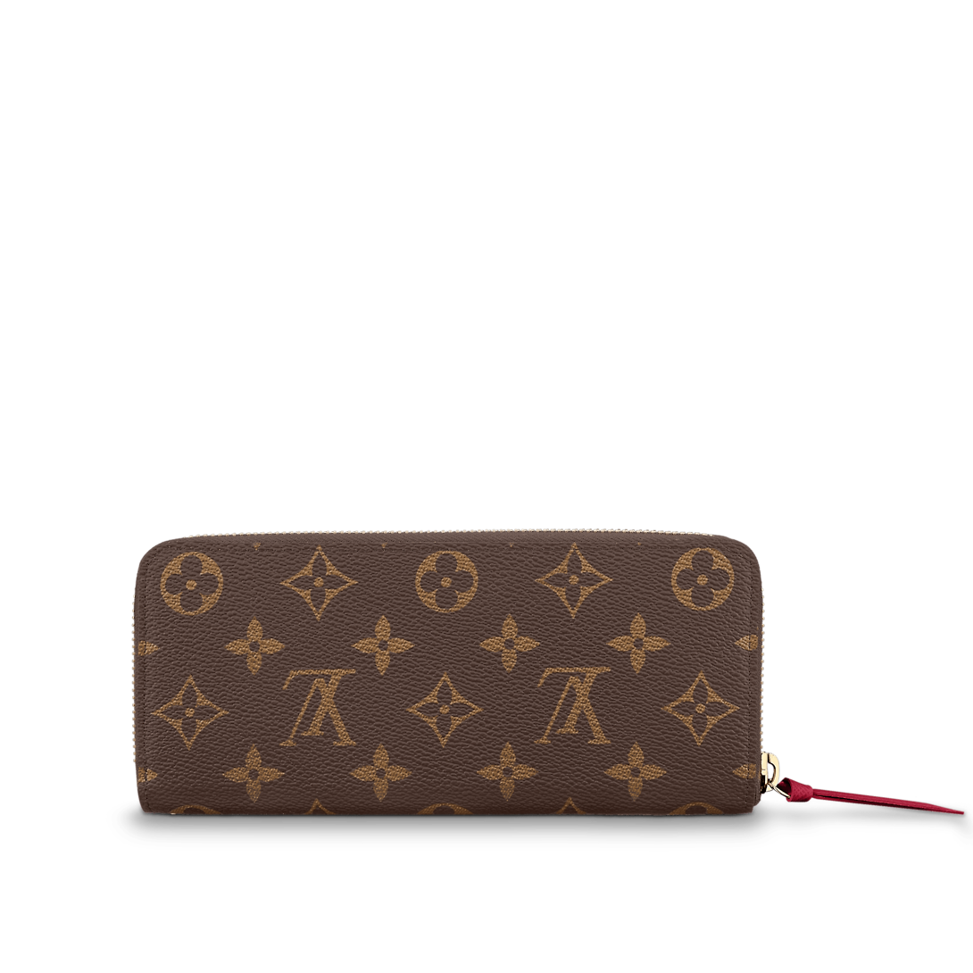 Portefeuille Clémence en toile Monogram Louis Vuitton M60742 Fuchsia - luxuryevafr