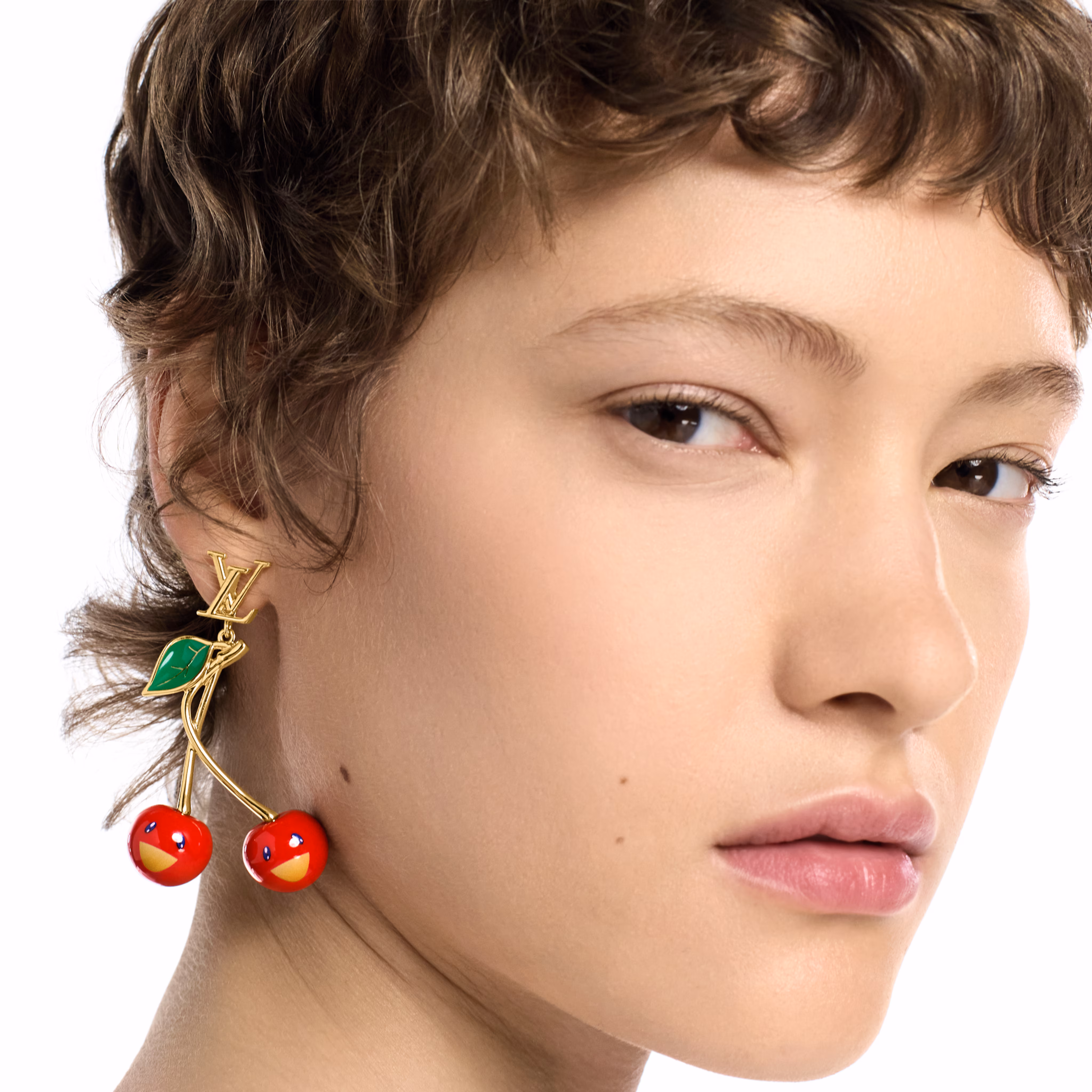 Boucles d'oreilles LV x TM Cerise M02808 - luxuryevafr