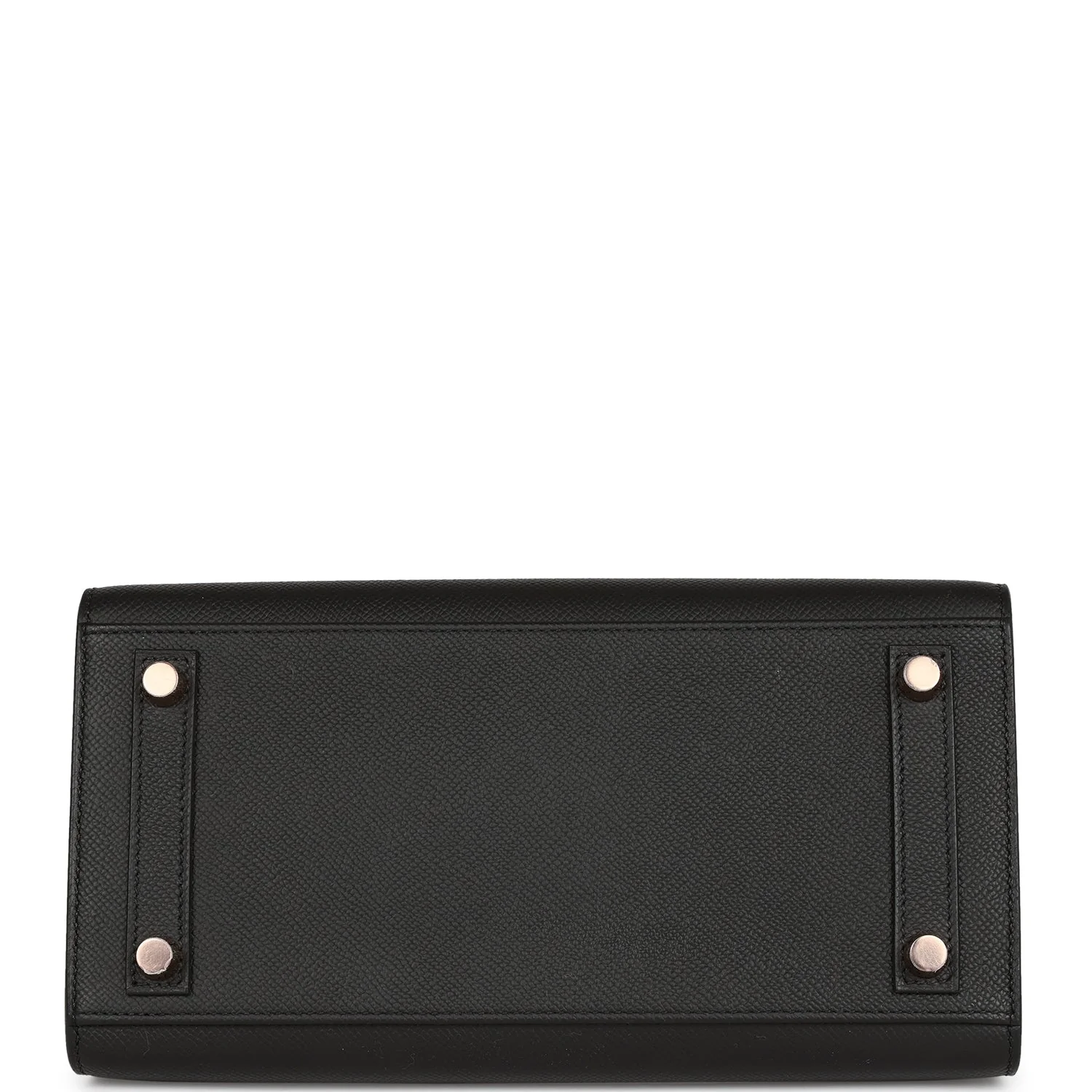 Hermes Birkin Sellier 25 Noir Epsom Ferrures en or rose - luxuryevafr