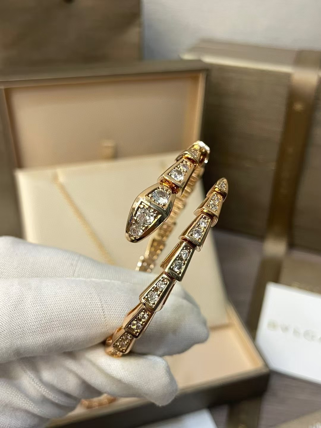 BVLGARI Serpenti Viper Set – Élégance Dorée - luxuryevafr