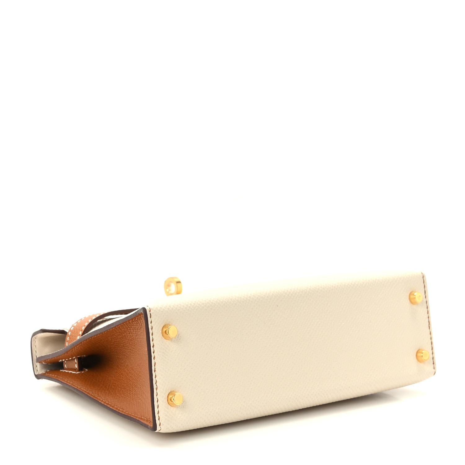 Epsom Horseshoe Mini Kelly Sellier 20 Craie Or - luxuryevafr