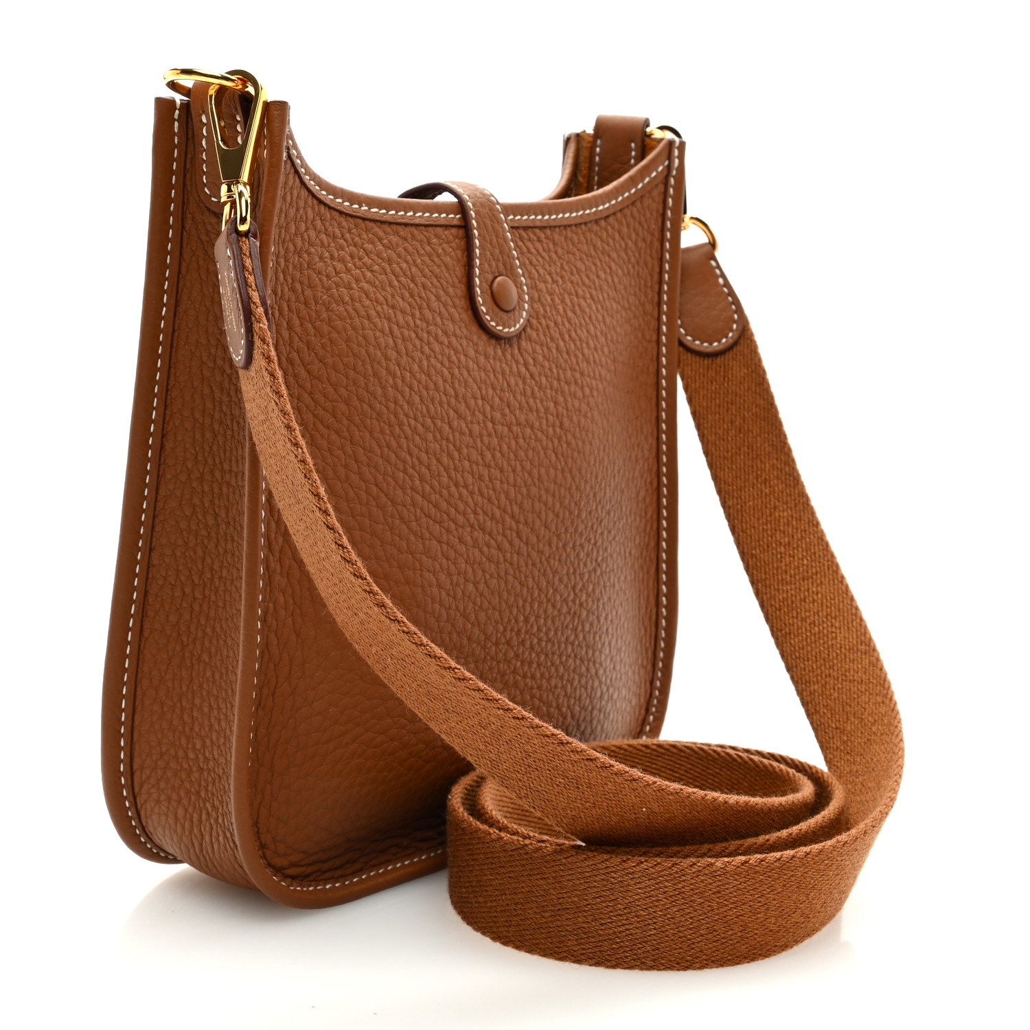 HERMES Taurillon Clémence Evelyne TPM Or - luxuryevafr