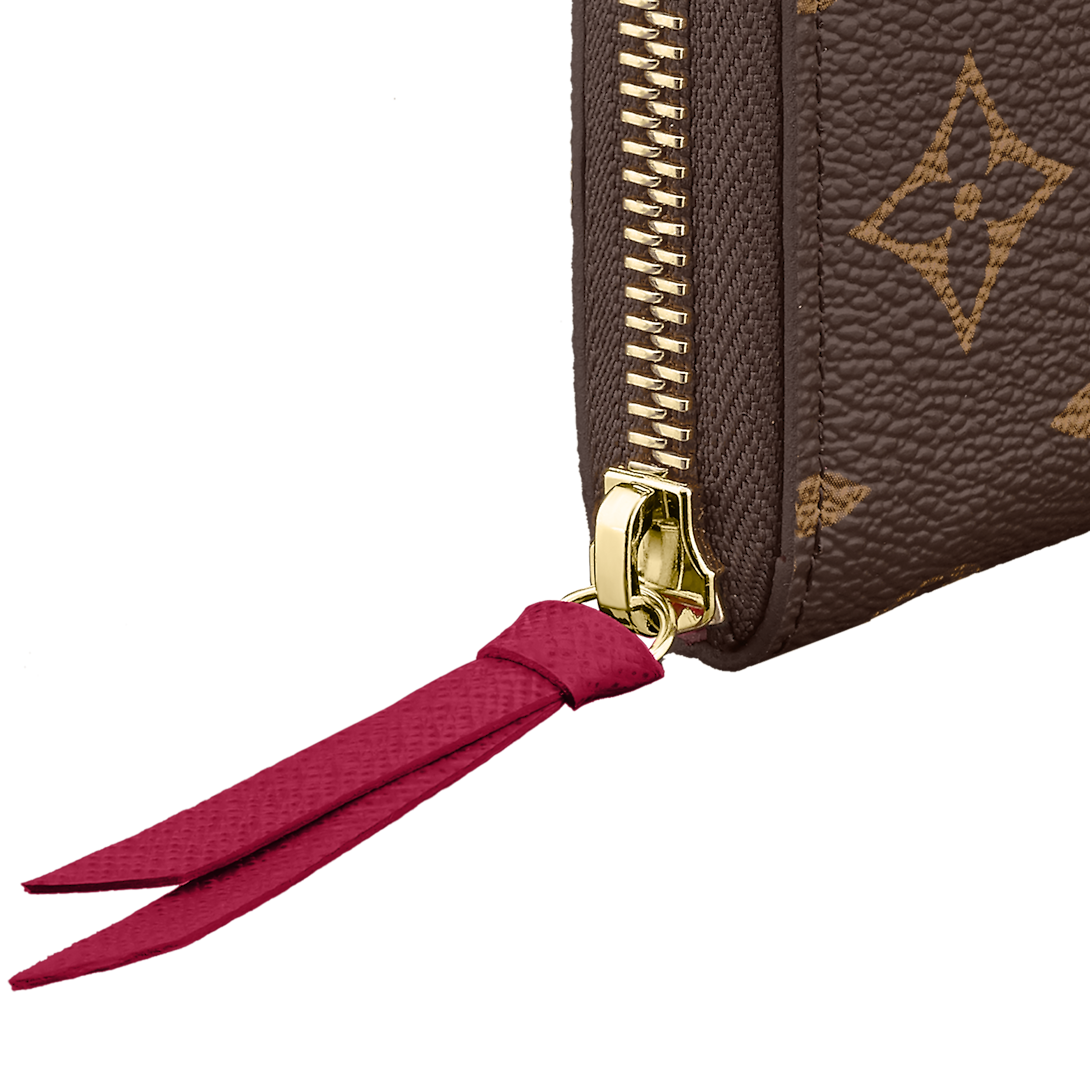 Portefeuille Clémence en toile Monogram Louis Vuitton M60742 Fuchsia - luxuryevafr