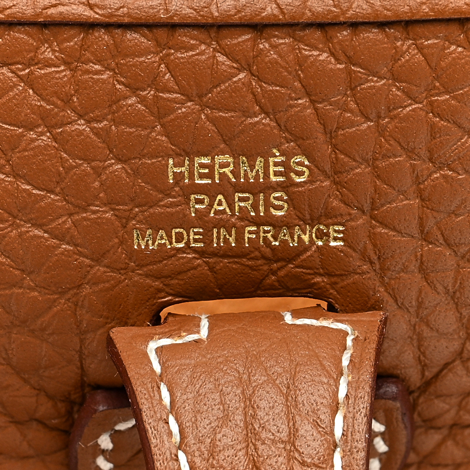 HERMES Taurillon Clémence Evelyne TPM Or - luxuryevafr
