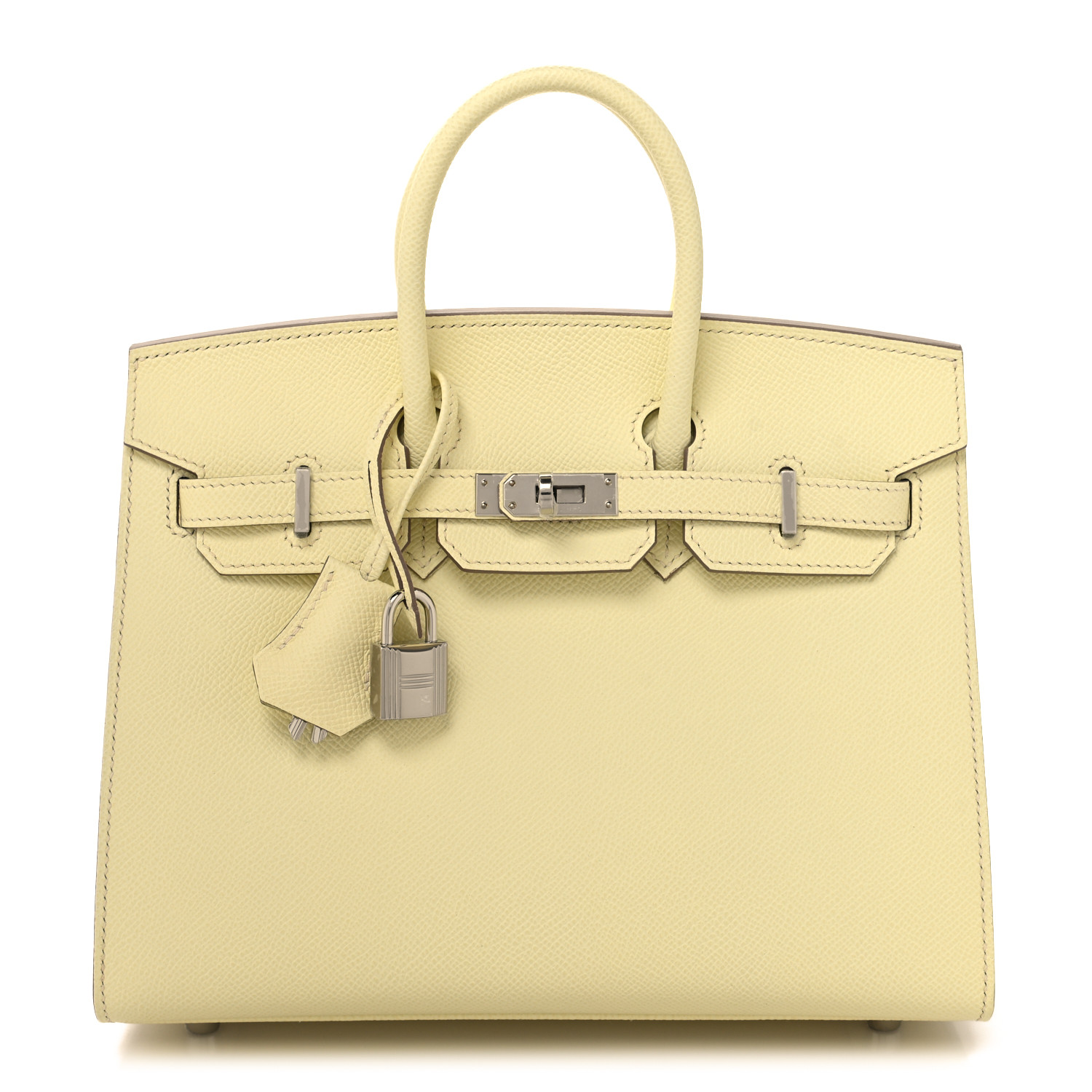 Epsom Birkin Sellier 25 Jaune Milton - luxuryevafr
