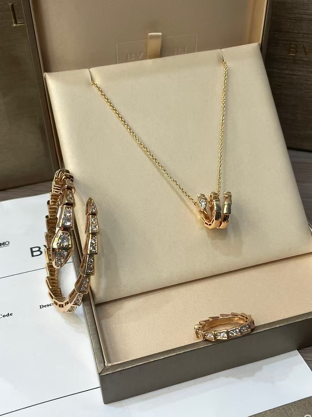 BVLGARI Serpenti Viper Set – Élégance Dorée - luxuryevafr