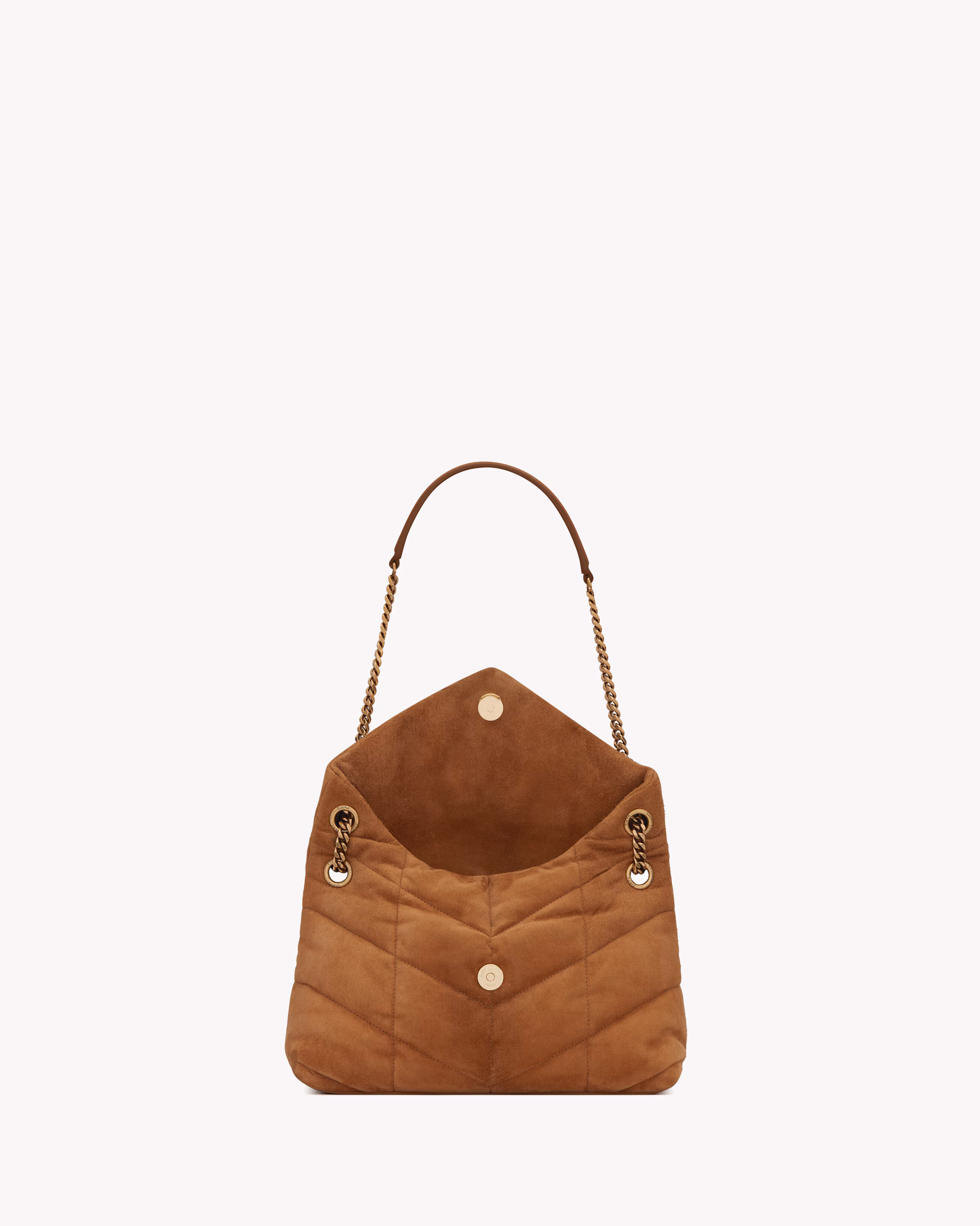 YSL PUFFER PETIT modèle en daim - luxuryevafr